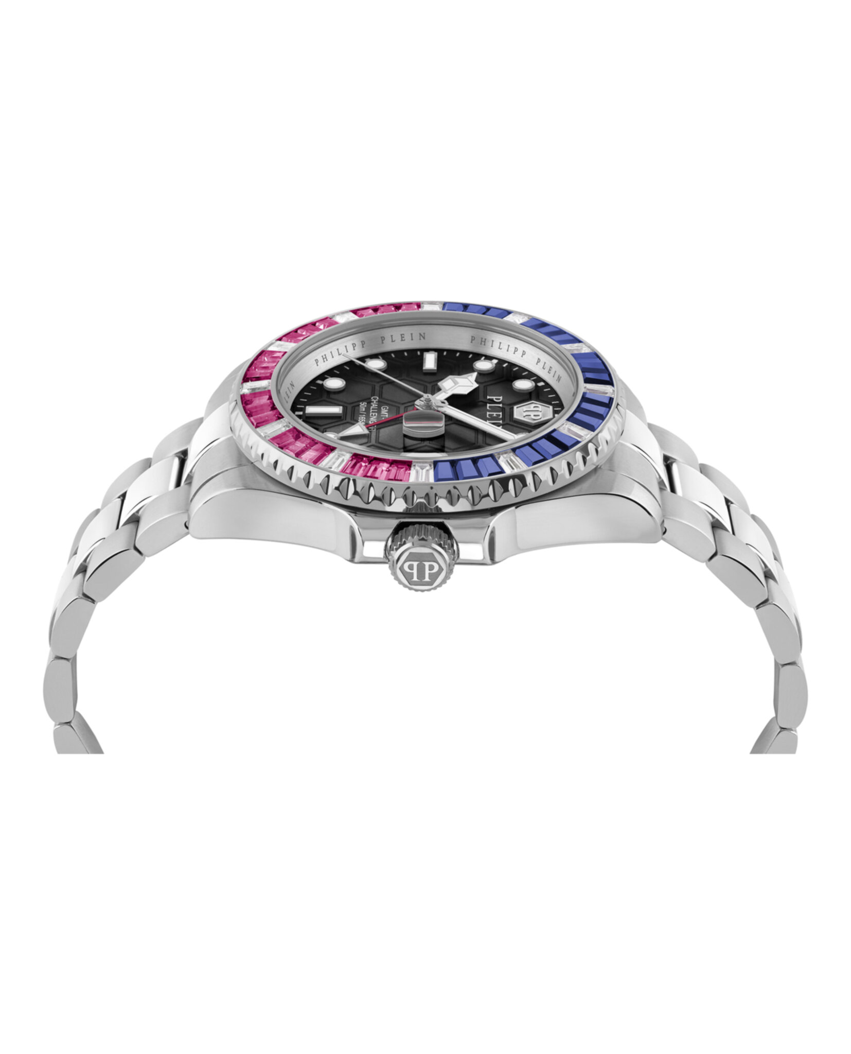 RELOJ PHILIPP PLEIN GMT-I CHALLENGER BAGUETTES (HOMBRE) ACERO - 2