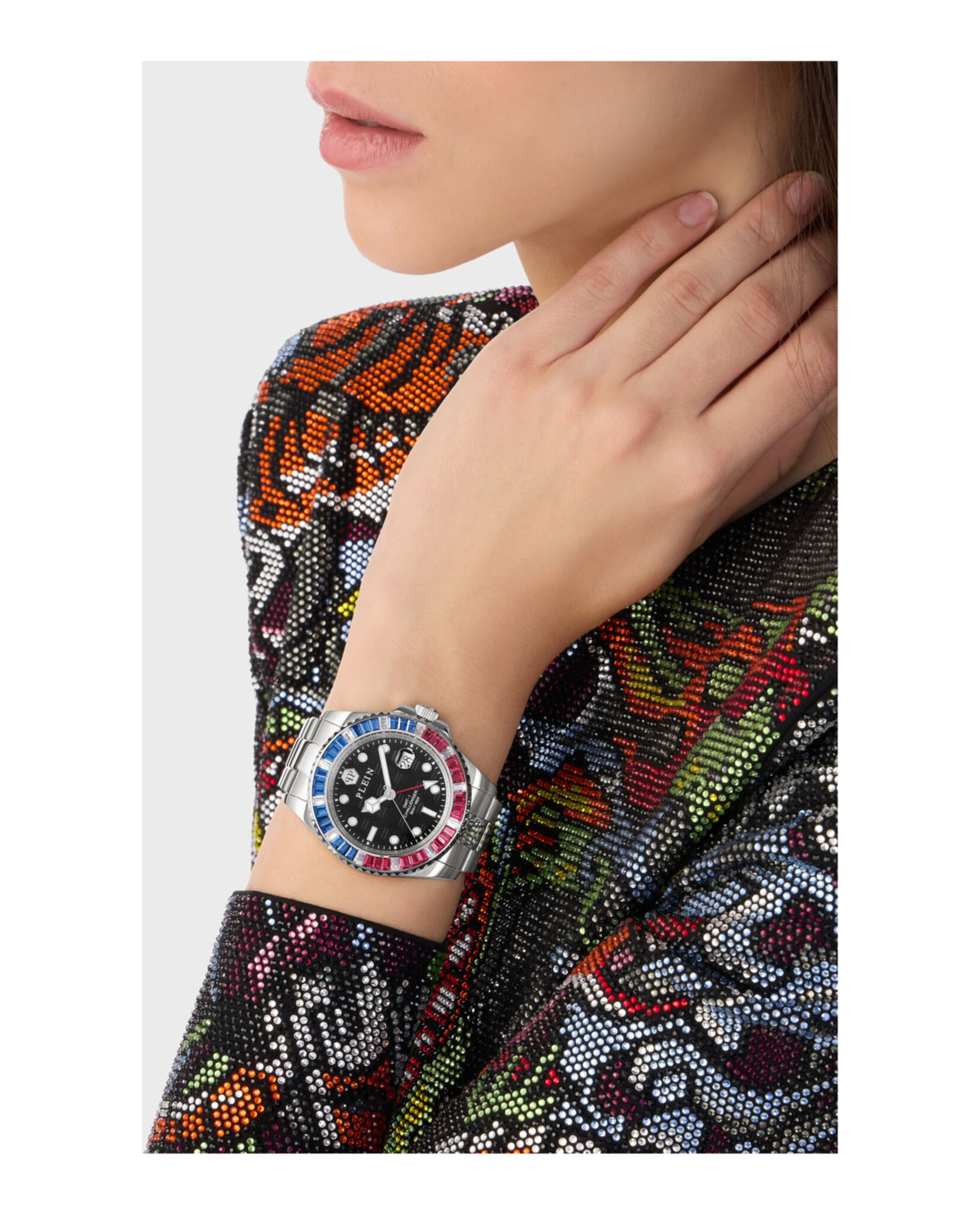 RELOJ PHILIPP PLEIN GMT-I CHALLENGER BAGUETTES (HOMBRE) ACERO - 5