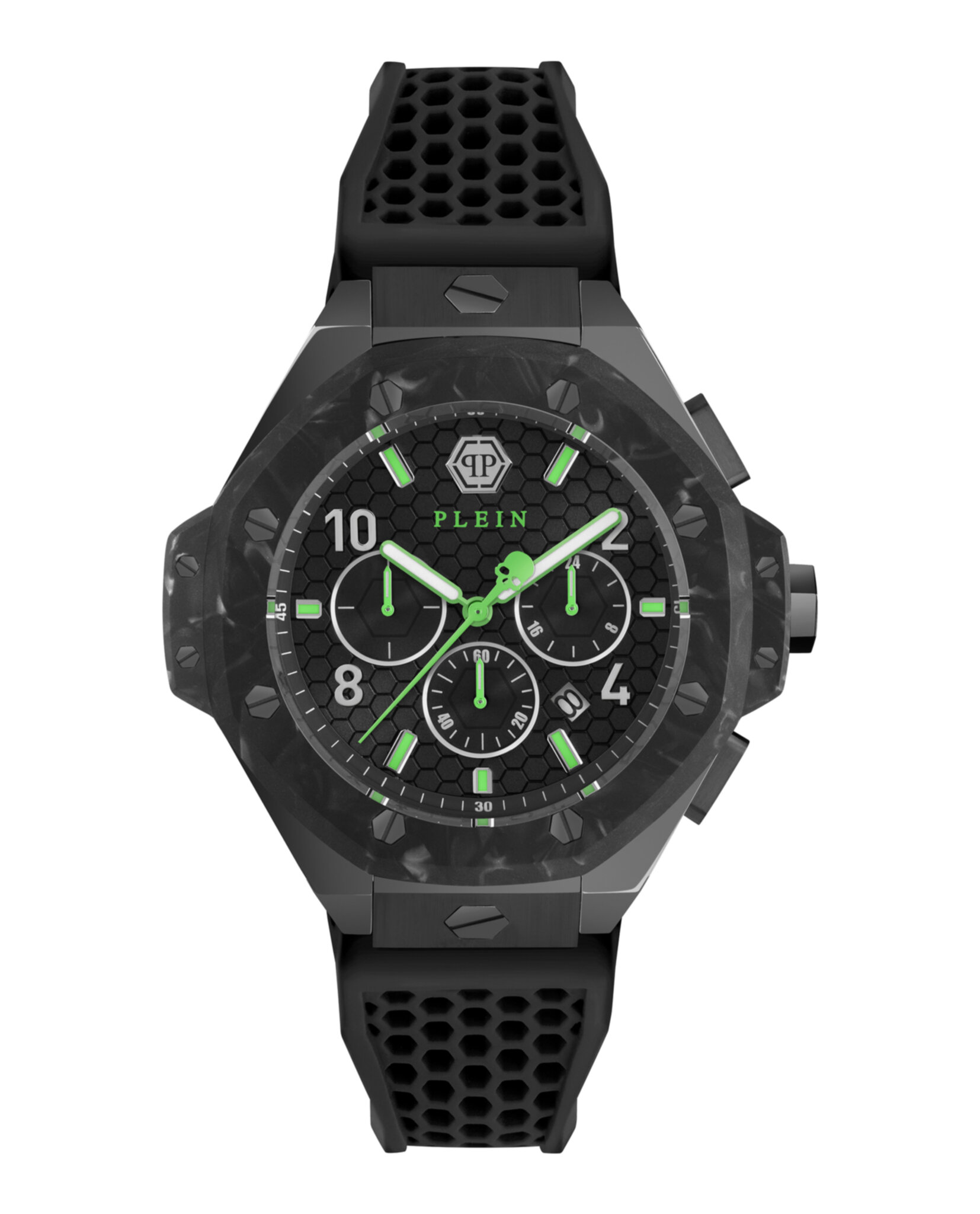 CRONO PHILIPP PLEIN ROYAL SILICONA NEGRO MATE (HOMBRE) - 1