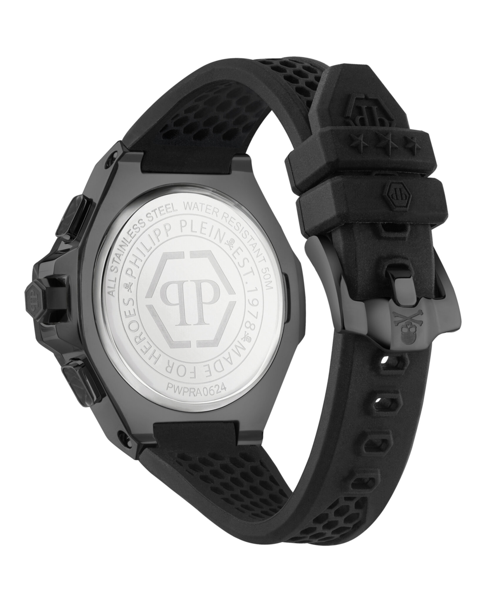 CRONO PHILIPP PLEIN ROYAL SILICONA NEGRO MATE (HOMBRE) - 3
