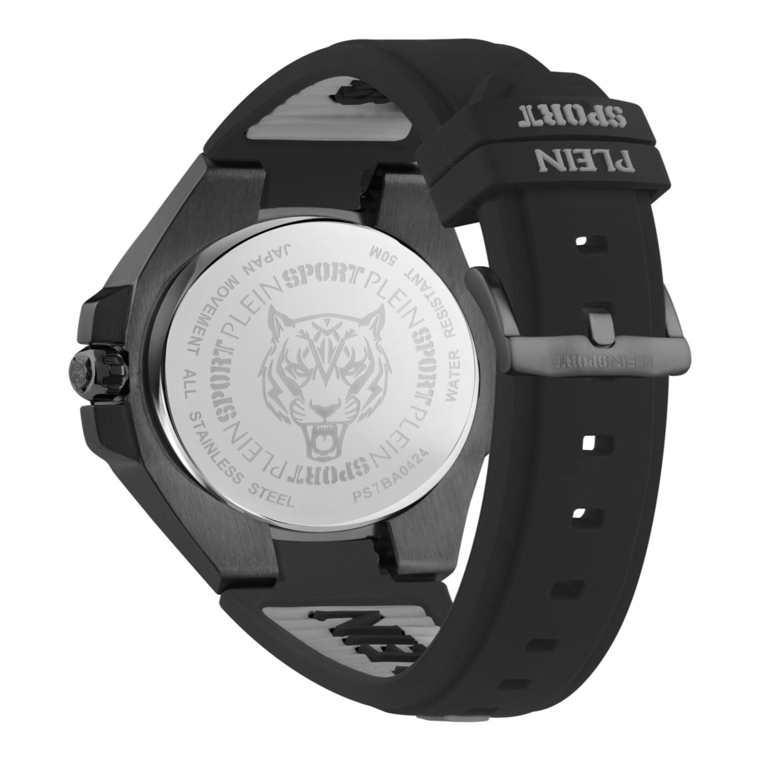 Plein Sport Orologio da Uomo Analogico Al Quarzo Tigermaster PS7BA0124 Silicone