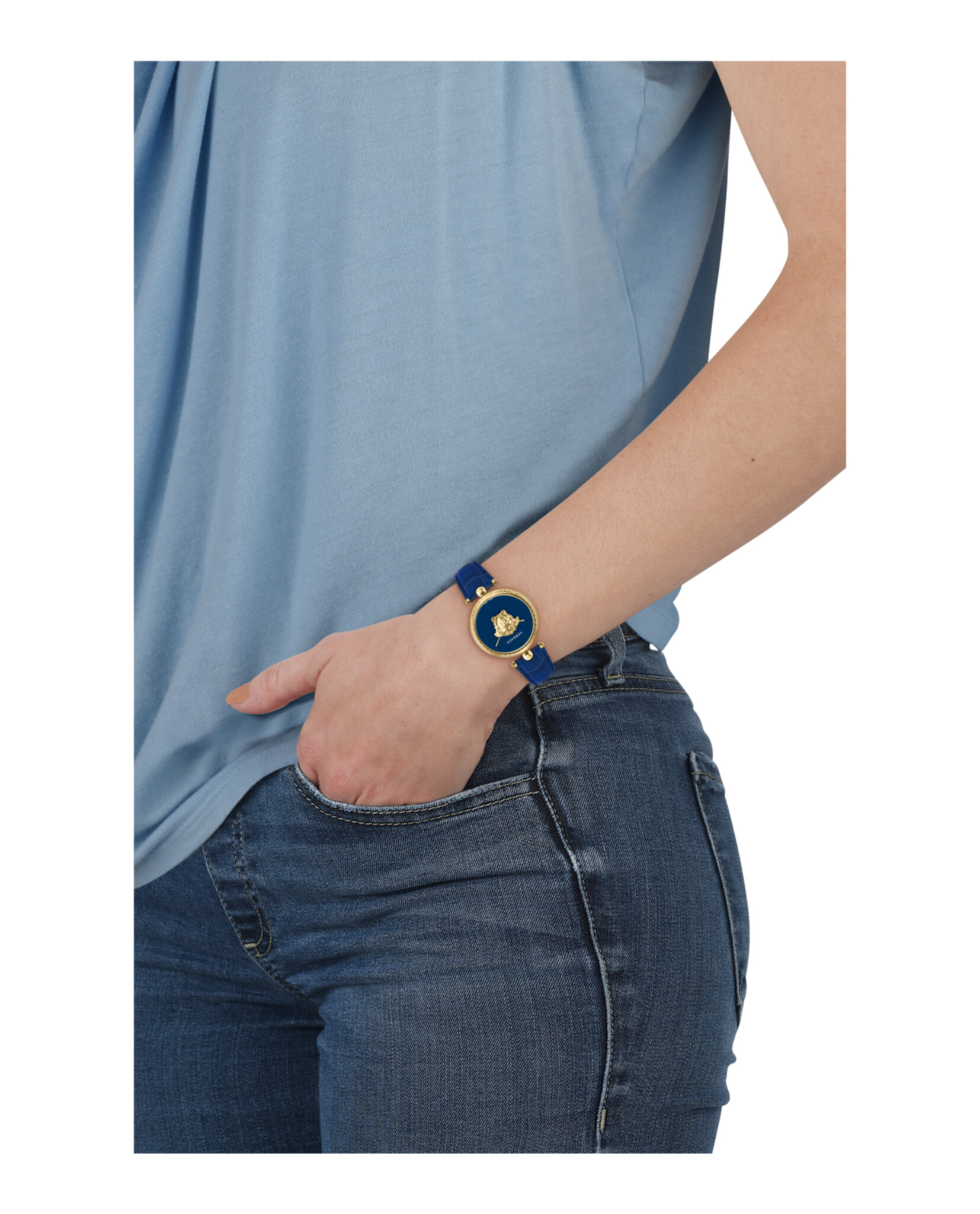 RELOJ VERSACE PALAZZO EMPIRE CORREA ORO DE LUJO (MUJER) - 4