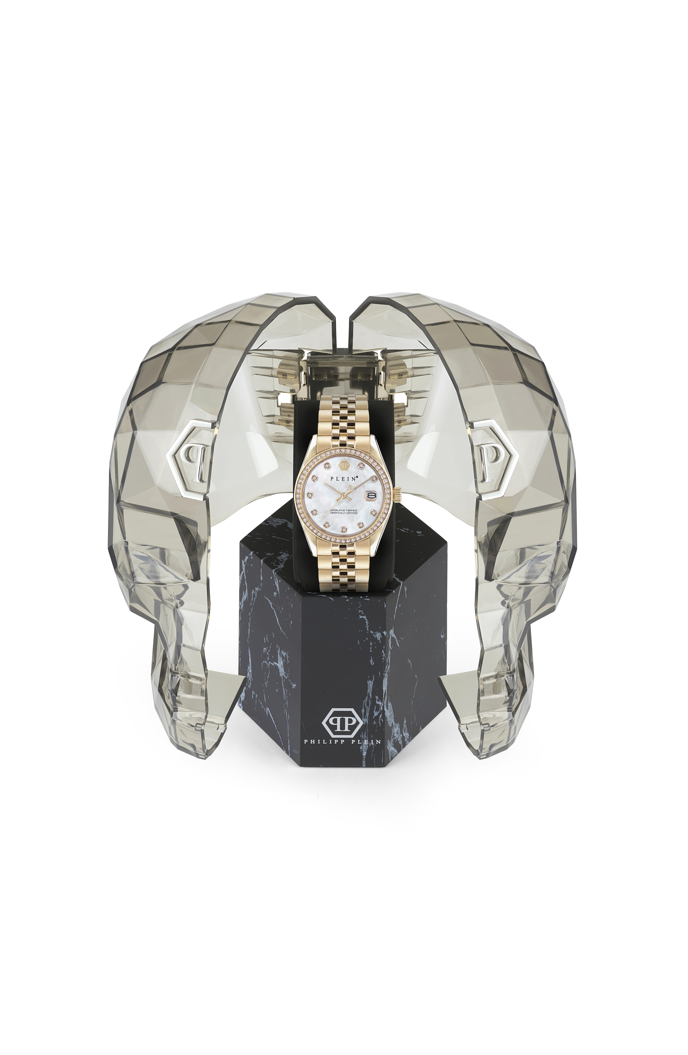 RELOJ PHILIPP PLEIN SUPERLATIVE CRYSTAL ORO ELEGANTE (MUJER) - 4