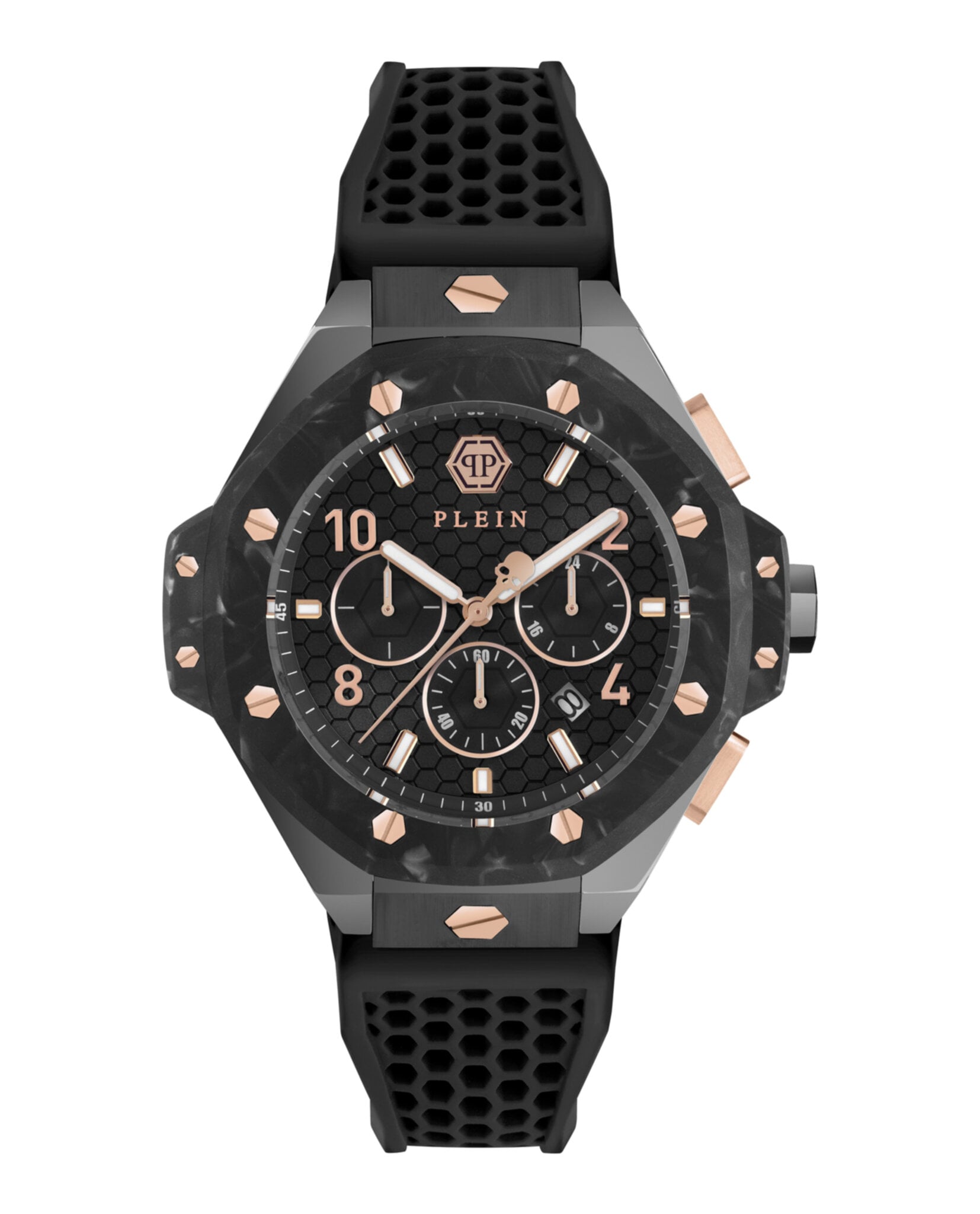 CRONO PHILIPP PLEIN ROYAL SILICONA NEGRO MATE (HOMBRE) - 1