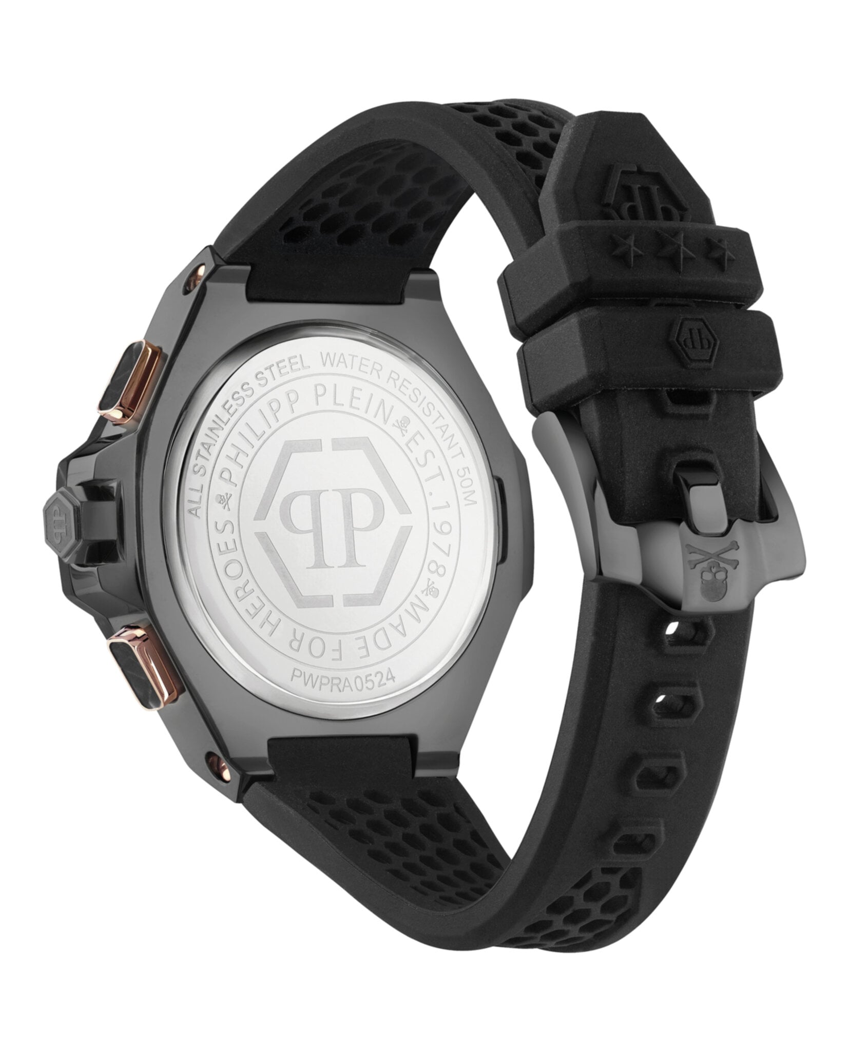 CRONO PHILIPP PLEIN ROYAL SILICONA NEGRO MATE (HOMBRE) - 3
