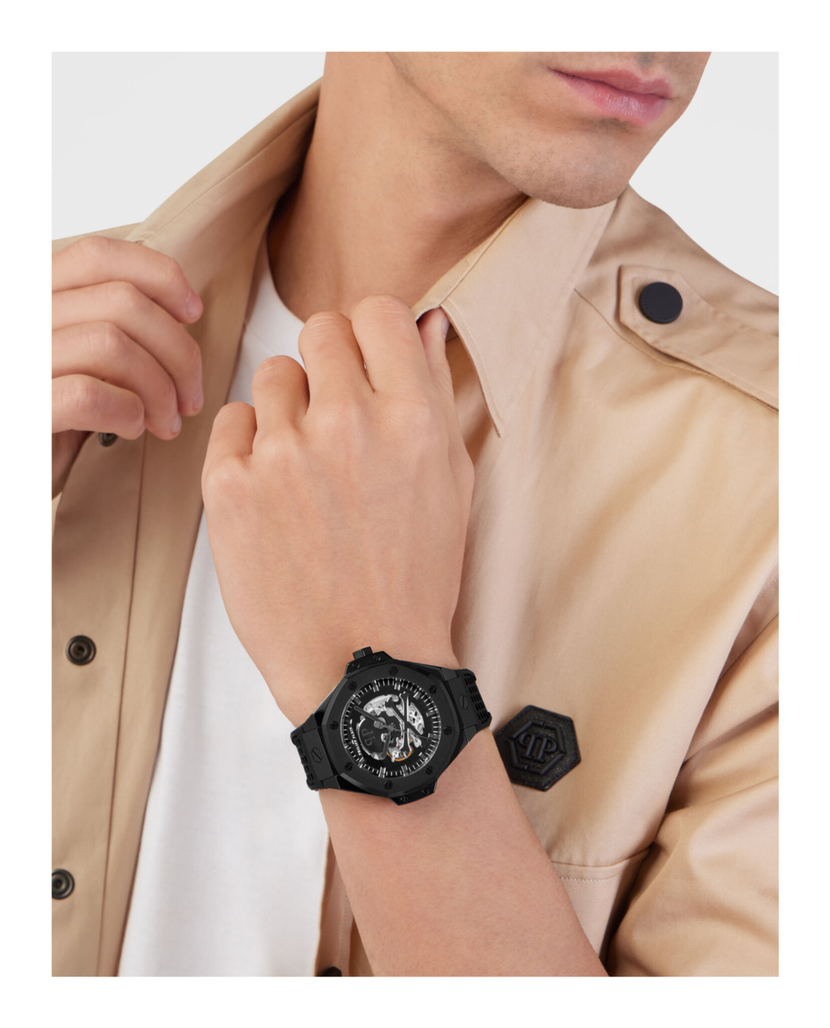 RELOJ AUTOMÁTICO PHILIPP PLEIN KELETON ROYAL NEGRO ÓNIX (HOMBRE) - 5