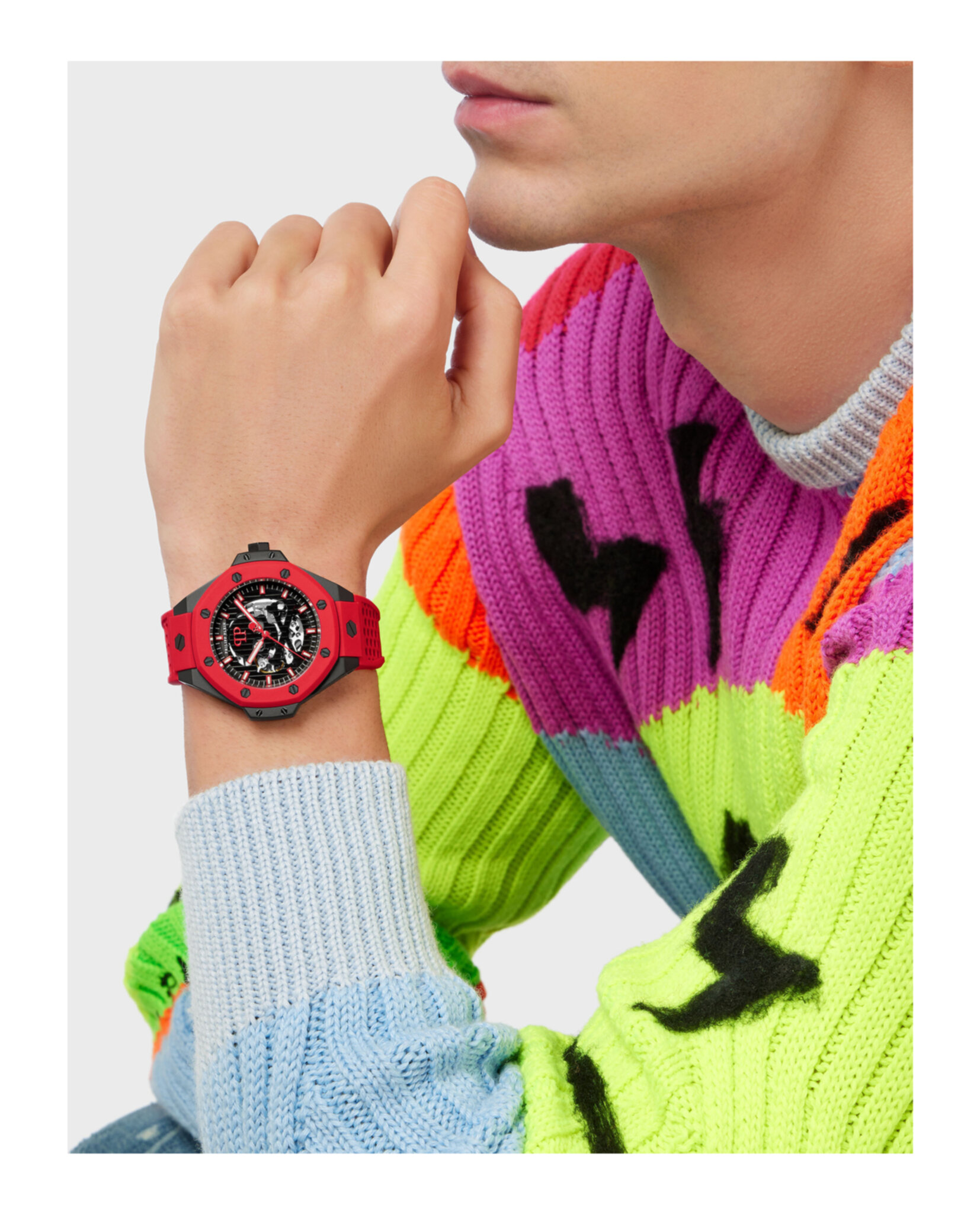 RELOJ AUTOMÁTICO PHILIPP PLEIN KELETON ROYAL NEGRO ÓNIX (HOMBRE) - 5