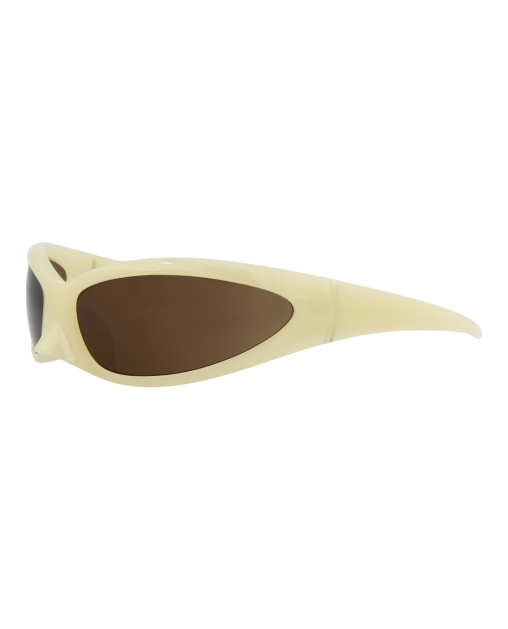 GAFAS DE SOL BALENCIAGA SHIELD-FRAME BIO INJECTION UNISEX EN AMARILLO AMARILLO Y MARRÓ - 2