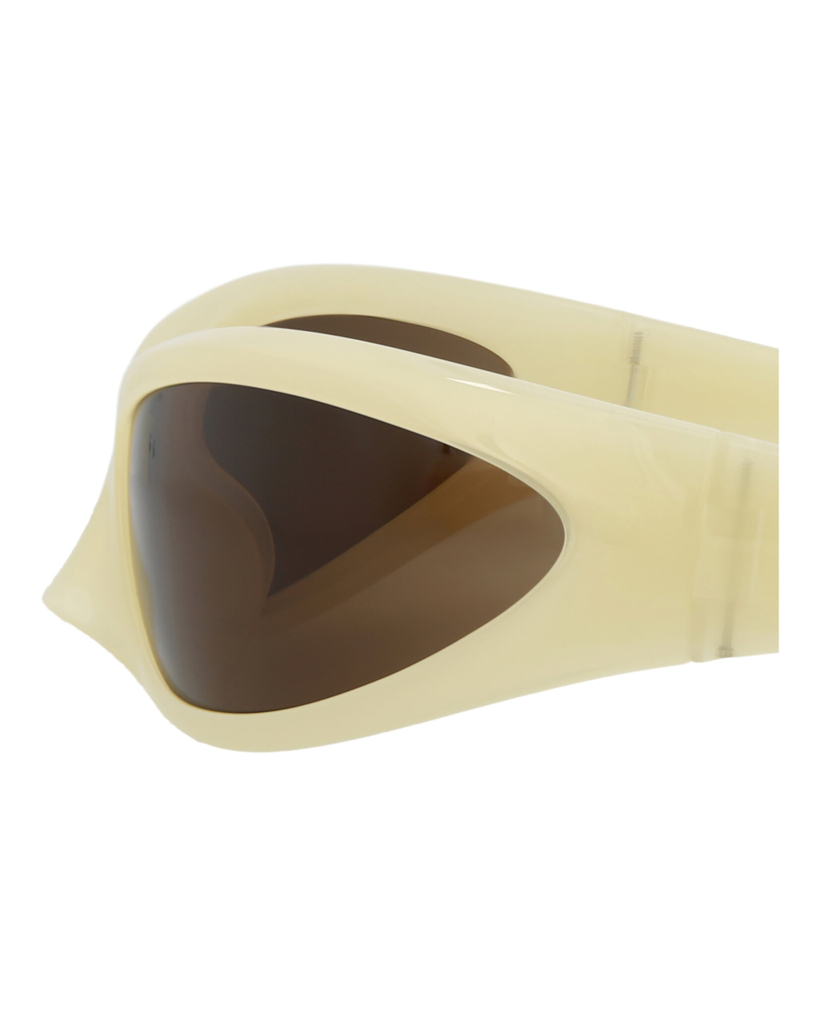 GAFAS DE SOL BALENCIAGA SHIELD-FRAME BIO INJECTION UNISEX EN AMARILLO AMARILLO Y MARRÓ - 5