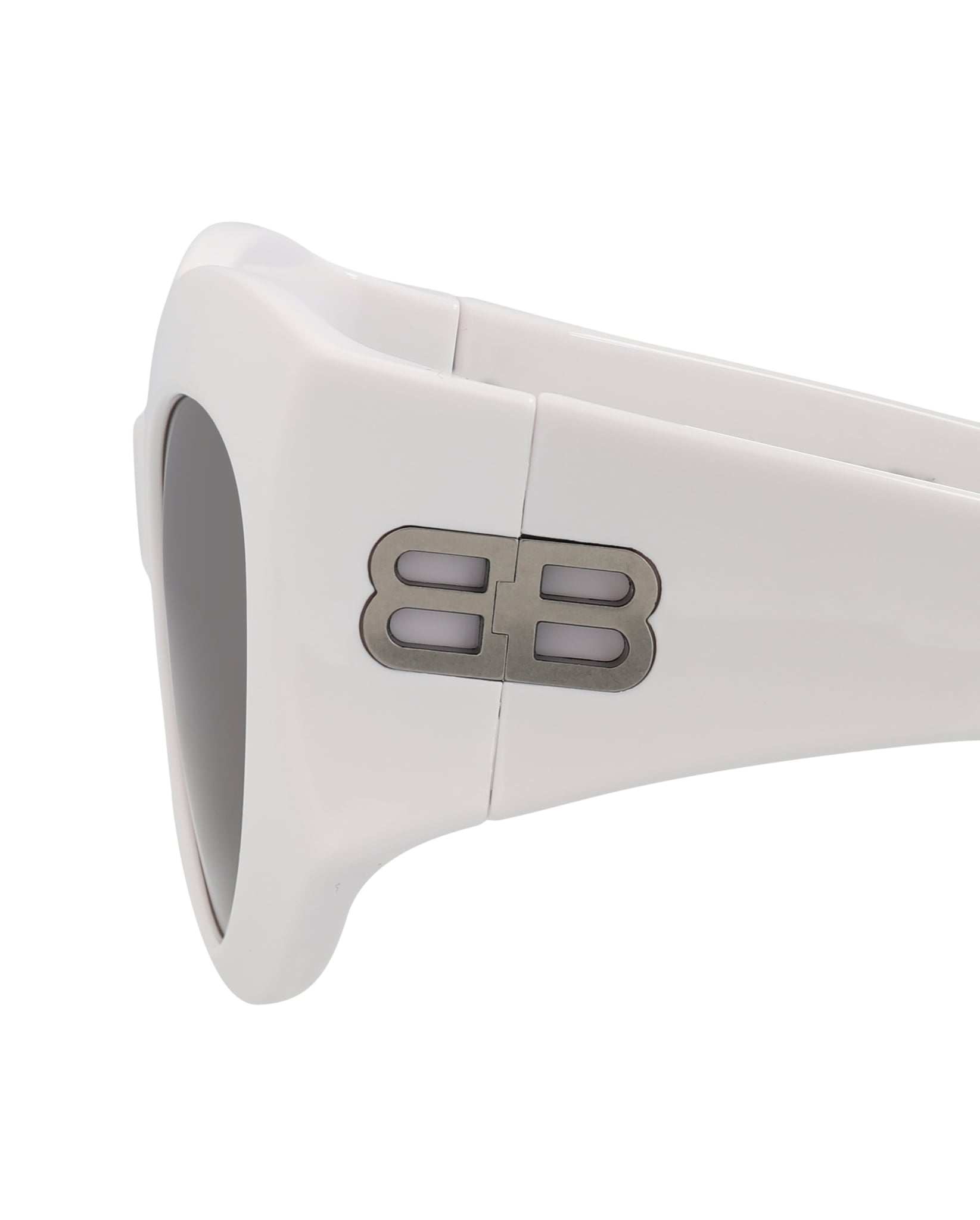 GAFAS DE SOL BALENCIAGA CON MONTURA DE OJO DE GATO BIO INJECTION (MUJER) EN BLANCO BLANCO Y GRI - 4