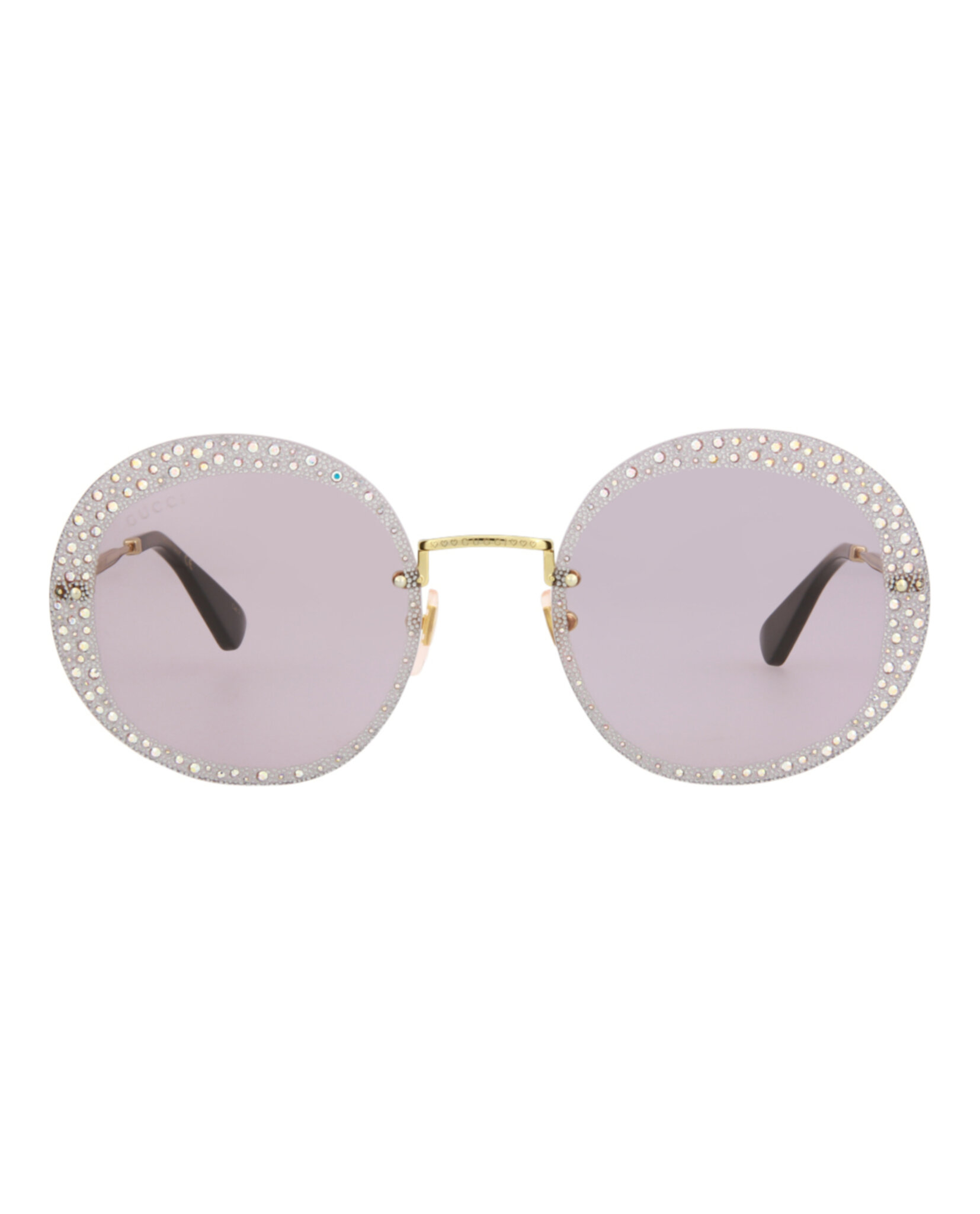 GAFAS DE SOL GUCCI DE METAL CON MONTURA REDONDA (MUJER) EN DORADO DORADO VIOLETA - 1