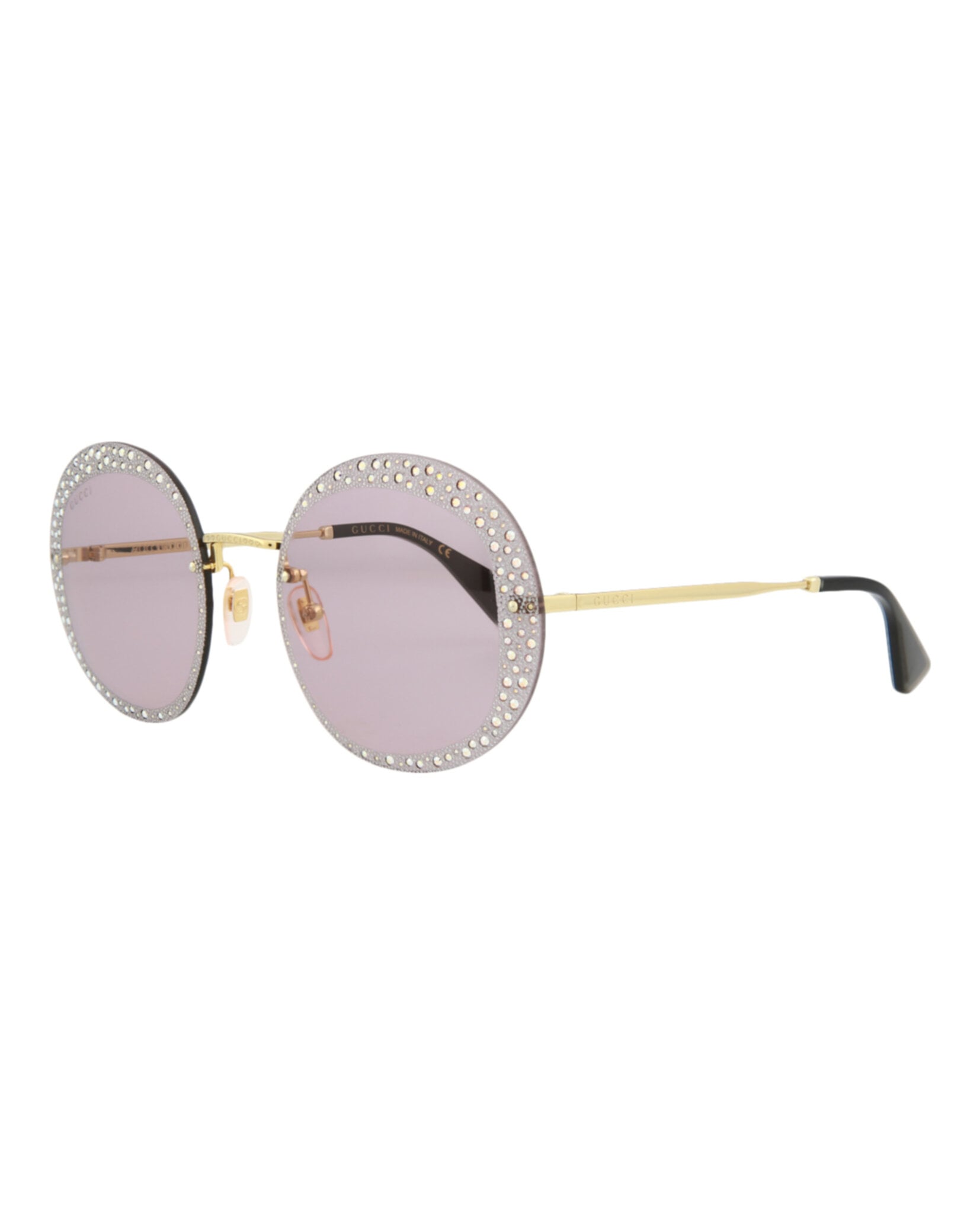 GAFAS DE SOL GUCCI DE METAL CON MONTURA REDONDA (MUJER) EN DORADO DORADO VIOLETA - 2