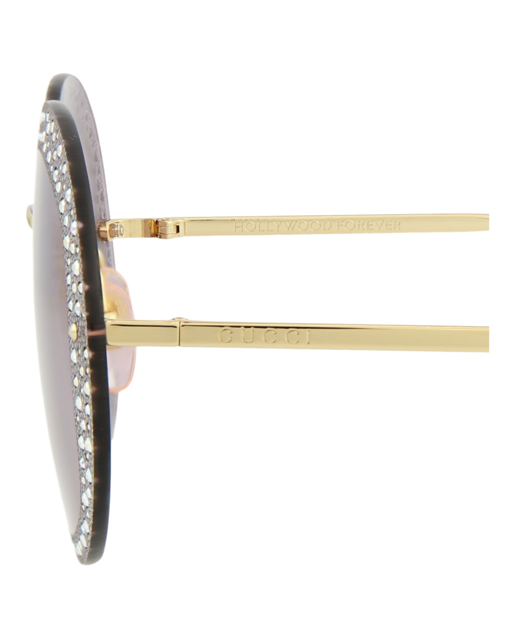 GAFAS DE SOL GUCCI DE METAL CON MONTURA REDONDA (MUJER) EN DORADO DORADO VIOLETA - 5
