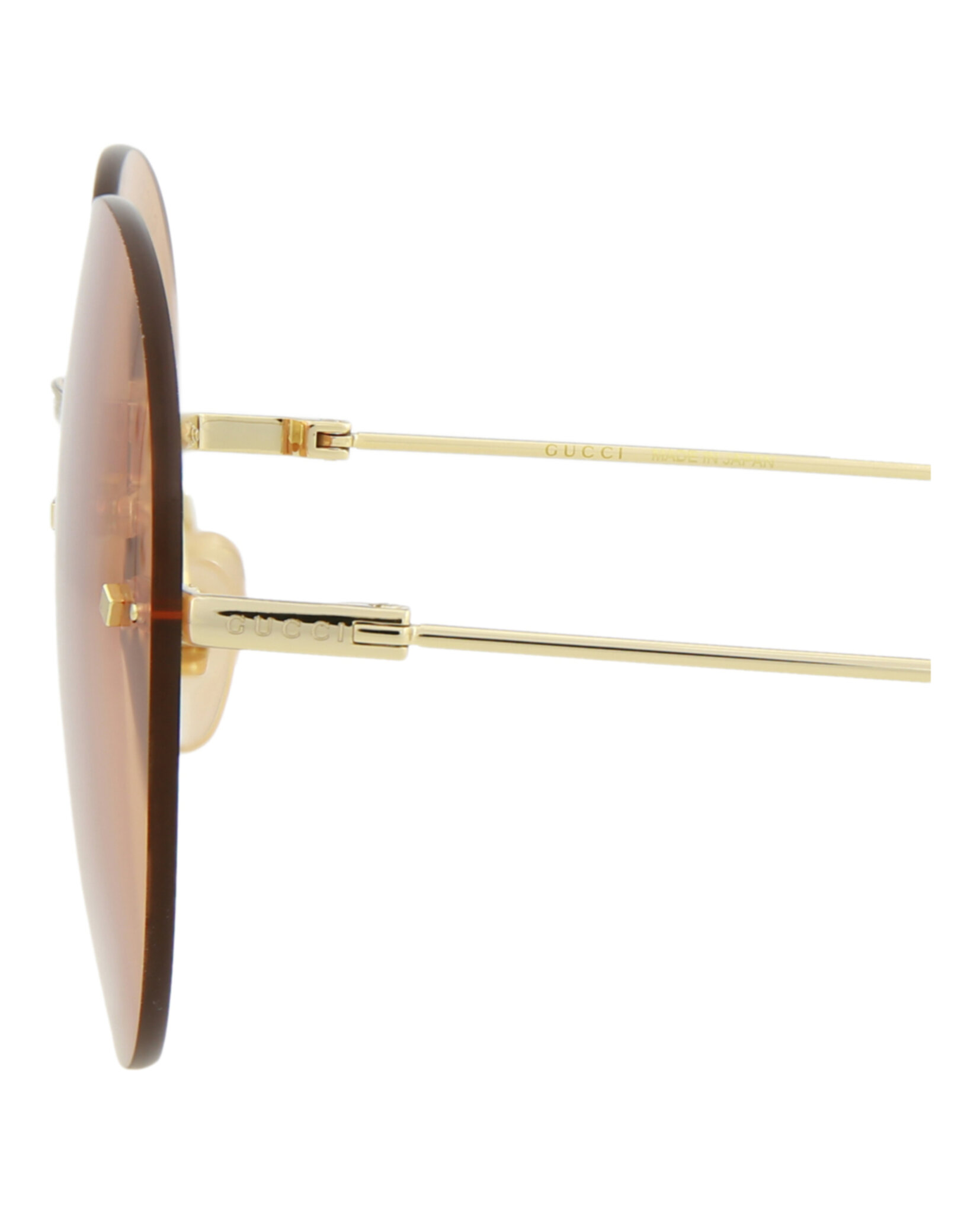 GAFAS DE SOL GUCCI DE METAL CON MONTURA REDONDA (MUJER) EN COLOR DORADO Y NARANJA - 5
