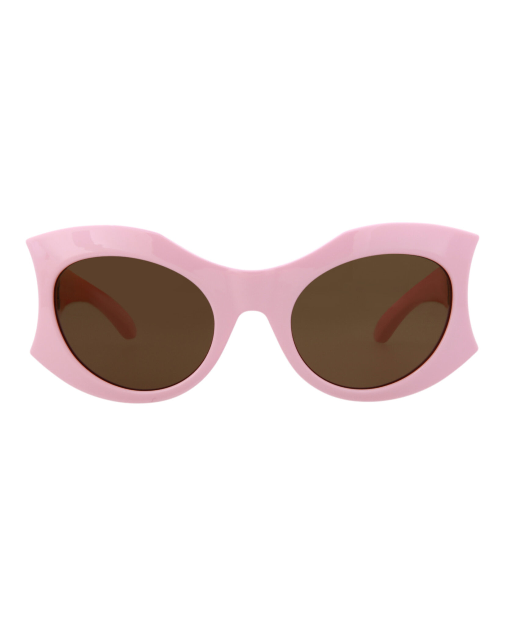 GAFAS DE SOL BALENCIAGA CON MONTURA DE OJO DE GATO BIO INJECTION (MUJER) EN ROSA ROSA Y MARRÓN - 1