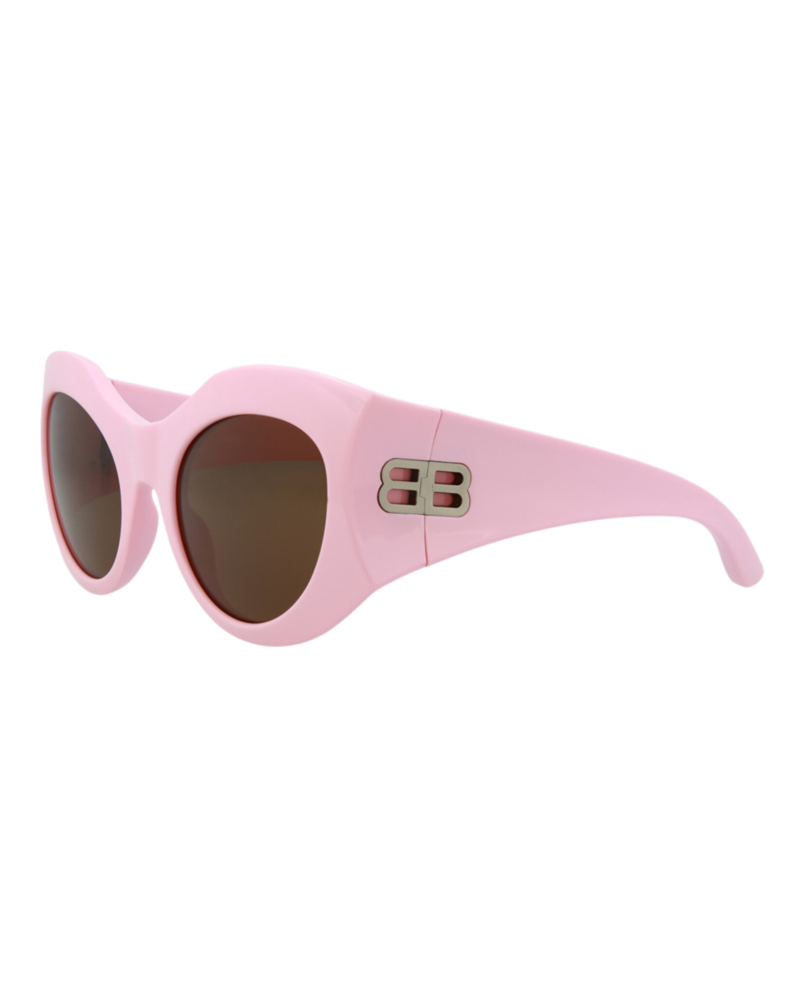 GAFAS DE SOL BALENCIAGA CON MONTURA DE OJO DE GATO BIO INJECTION (MUJER) EN ROSA ROSA Y MARRÓN - 2