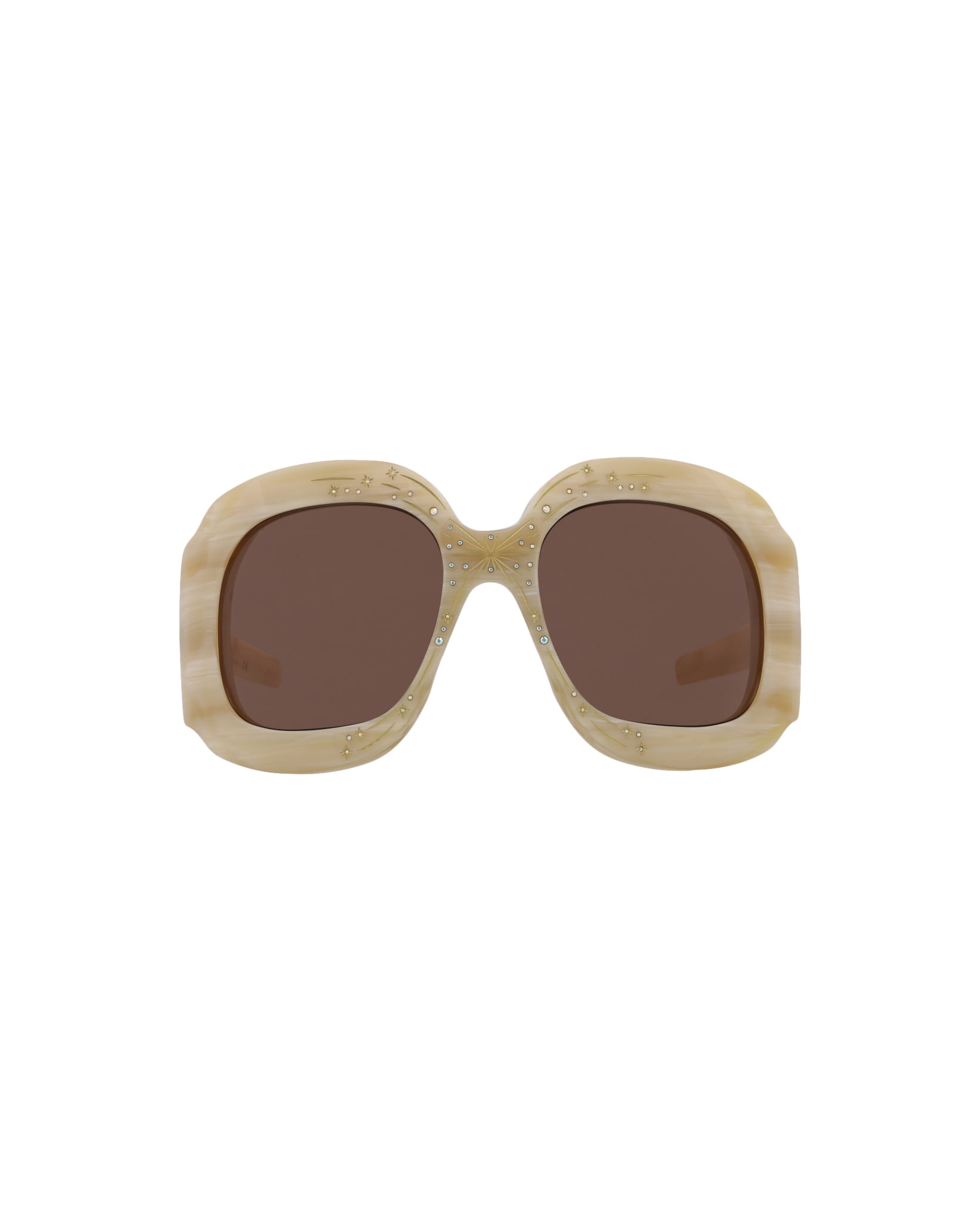 GAFAS DE SOL GUCCI SHIELD-FRAME DE ACETATO (MUJER) EN BEIGE BEIGE Y MARRÓN - 1