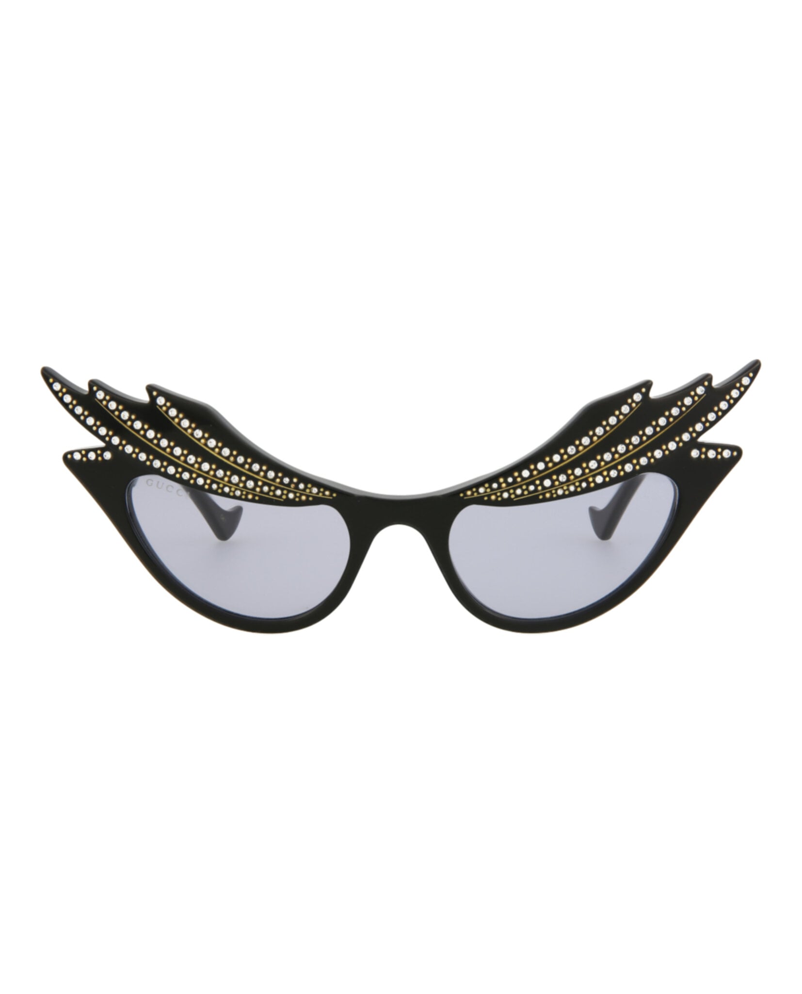 GAFAS DE SOL GUCCI DE ACETATO CON MONTURA EN FORMA DE OJO DE GATO (MUJER) EN NEGRO NEGRO Y VIOLE - 1