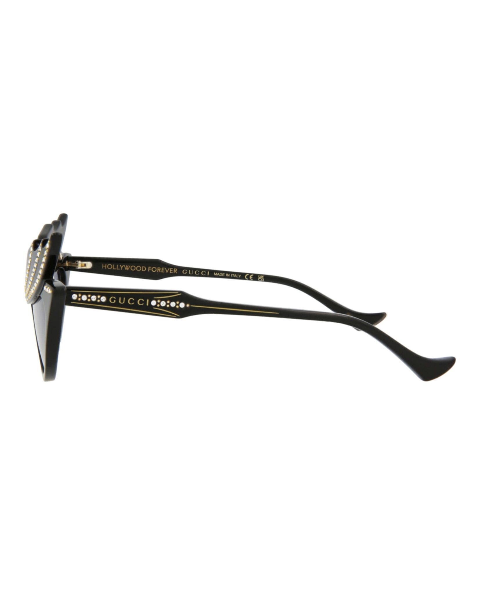 GAFAS DE SOL GUCCI DE ACETATO CON MONTURA EN FORMA DE OJO DE GATO (MUJER) EN NEGRO NEGRO Y VIOLE - 3
