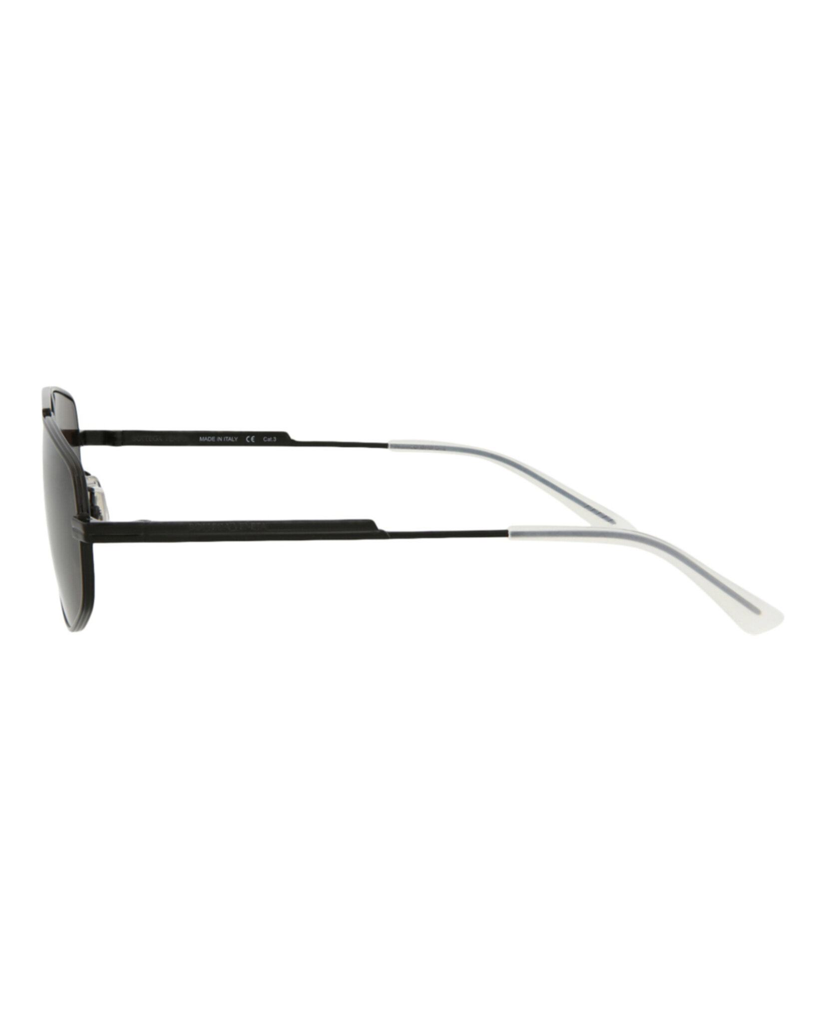 GAFAS DE SOL BOTTEGA VENETA DE METAL CON MONTURA DE AVIADOR (HOMBRE) NEGRO/GRIS - 3