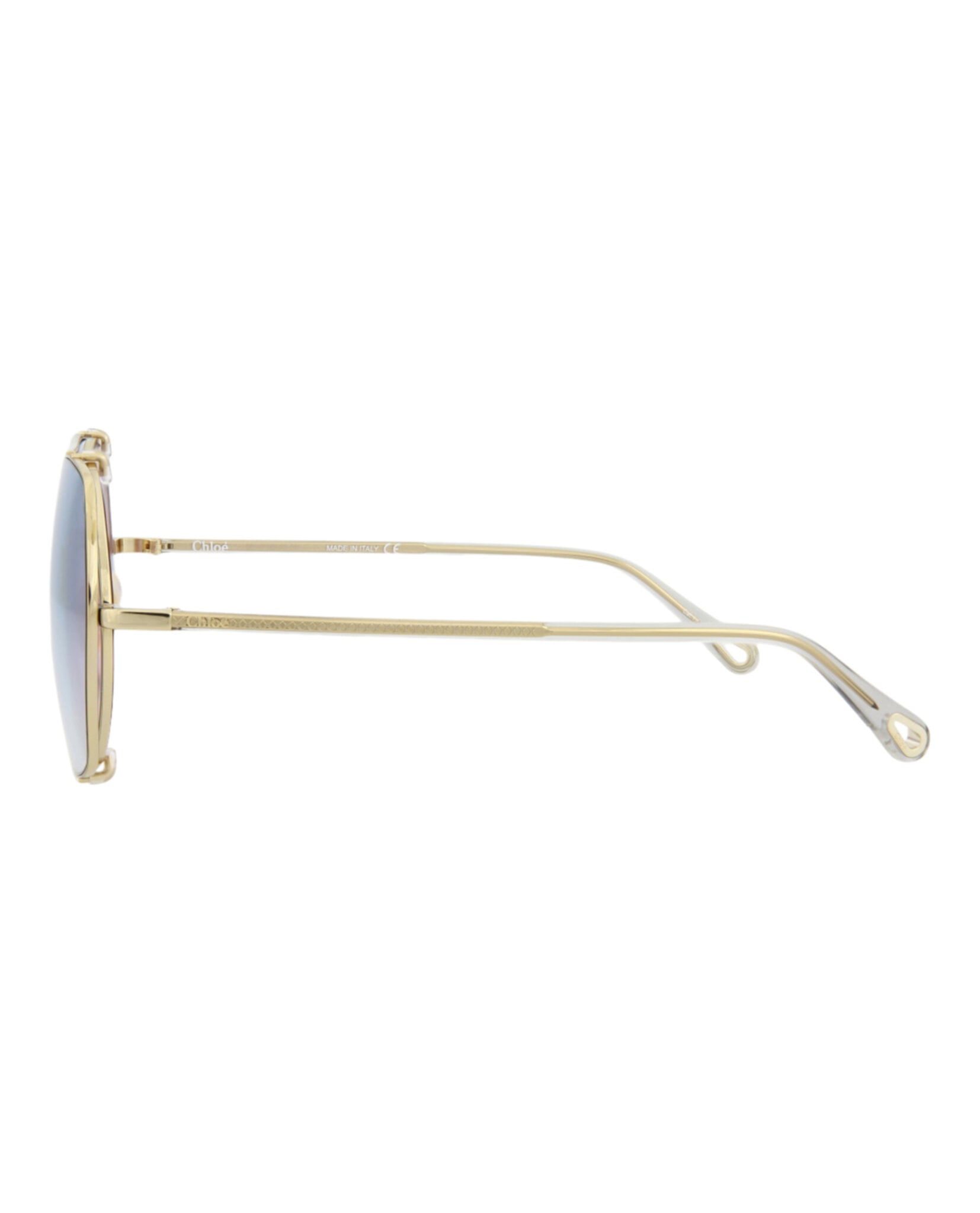 GAFAS DE SOL CHLOÉ DE METAL CON MONTURA CUADRADA (MUJER) EN DORADO GRIS CLARO - 3
