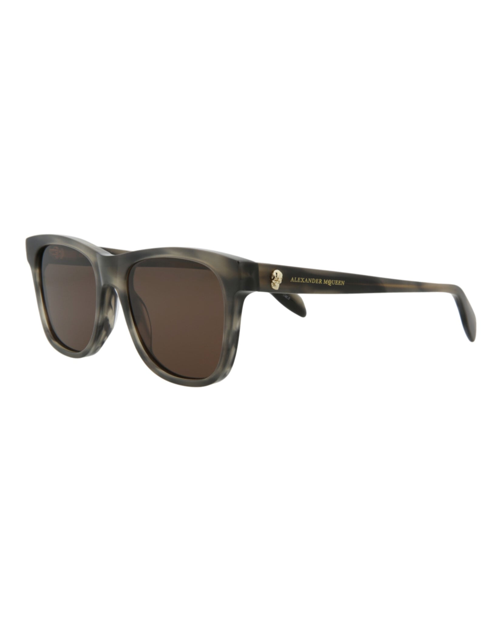GAFAS DE SOL DE ACETATO CON MONTURA CUADRADA DE ALEXANDER MCQUEEN UNISEX GRIS - 2