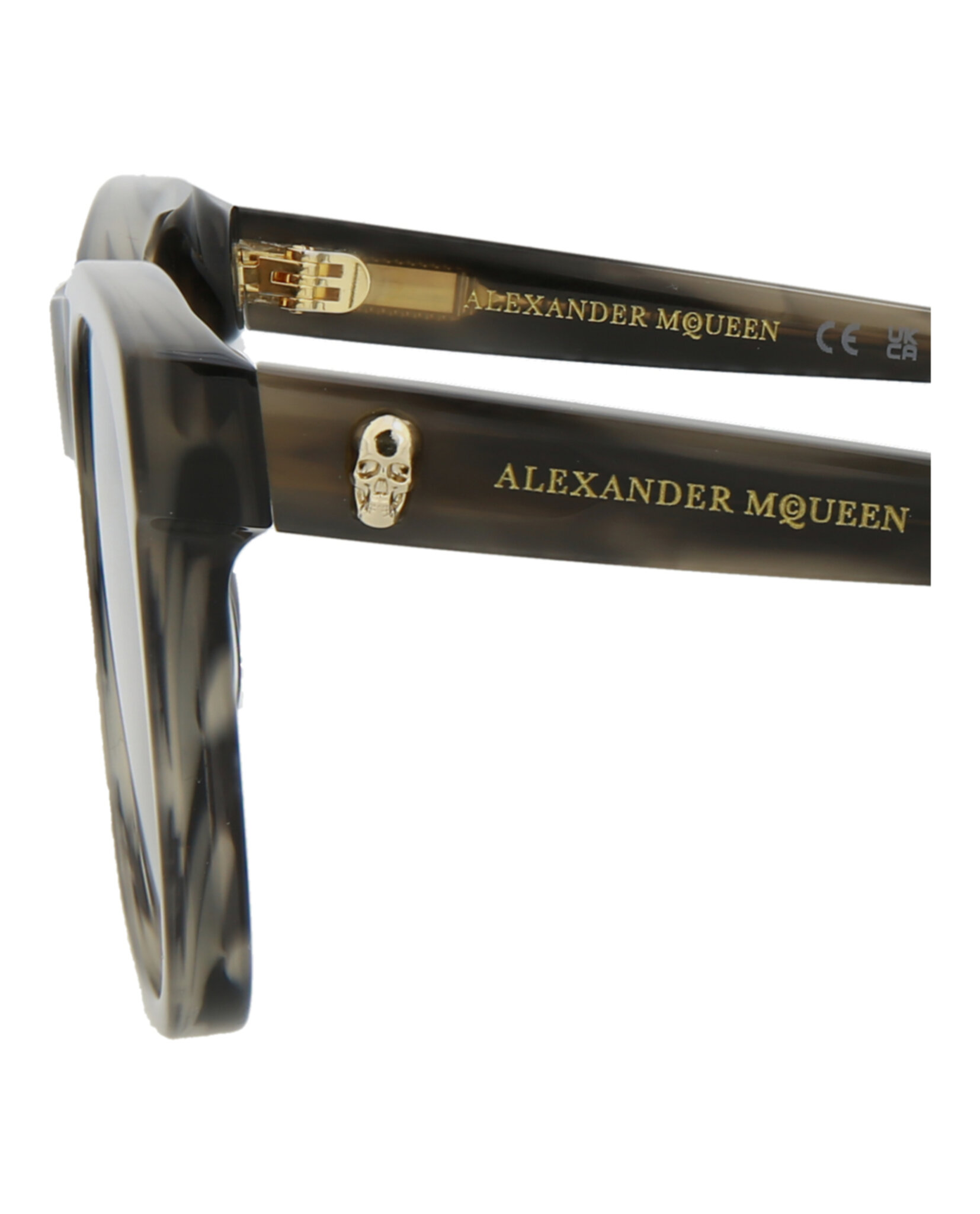 GAFAS DE SOL DE ACETATO CON MONTURA CUADRADA DE ALEXANDER MCQUEEN UNISEX GRIS - 4