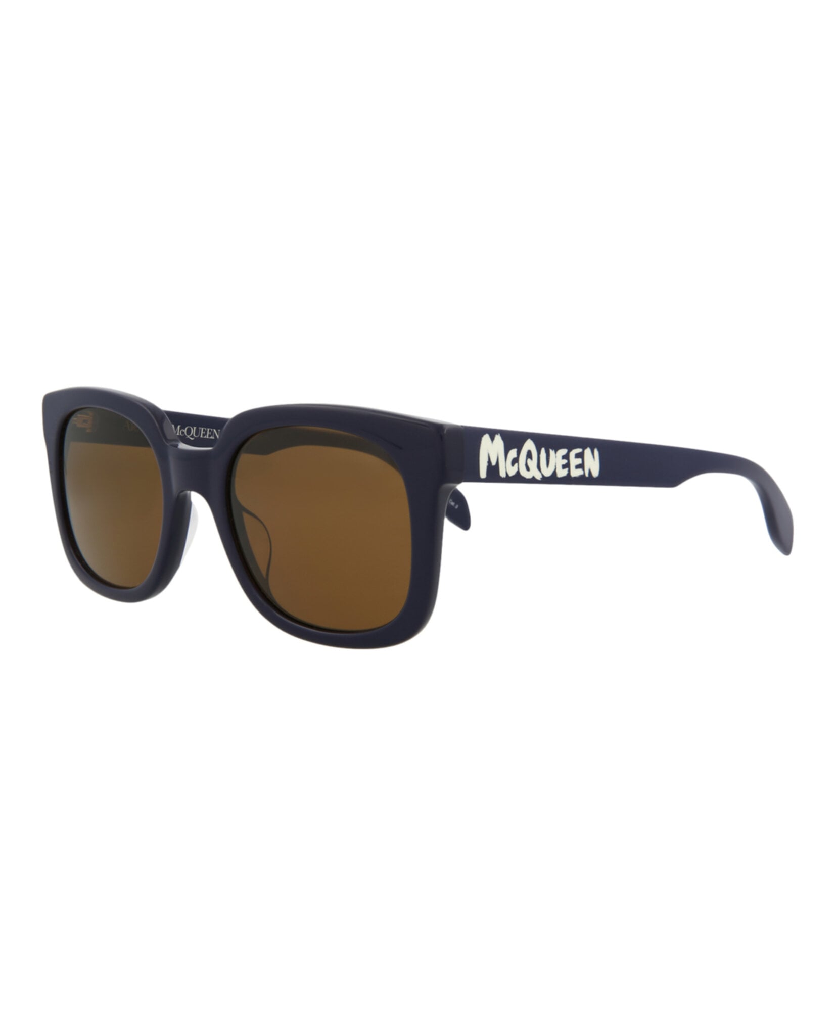 GAFAS DE SOL ALEXANDER MCQUEEN GAFAS DE SOL DE ACETATO CON MONTURA CUADRADA (HOMBRE) EN AZUL AZUL MARRÓN - 2