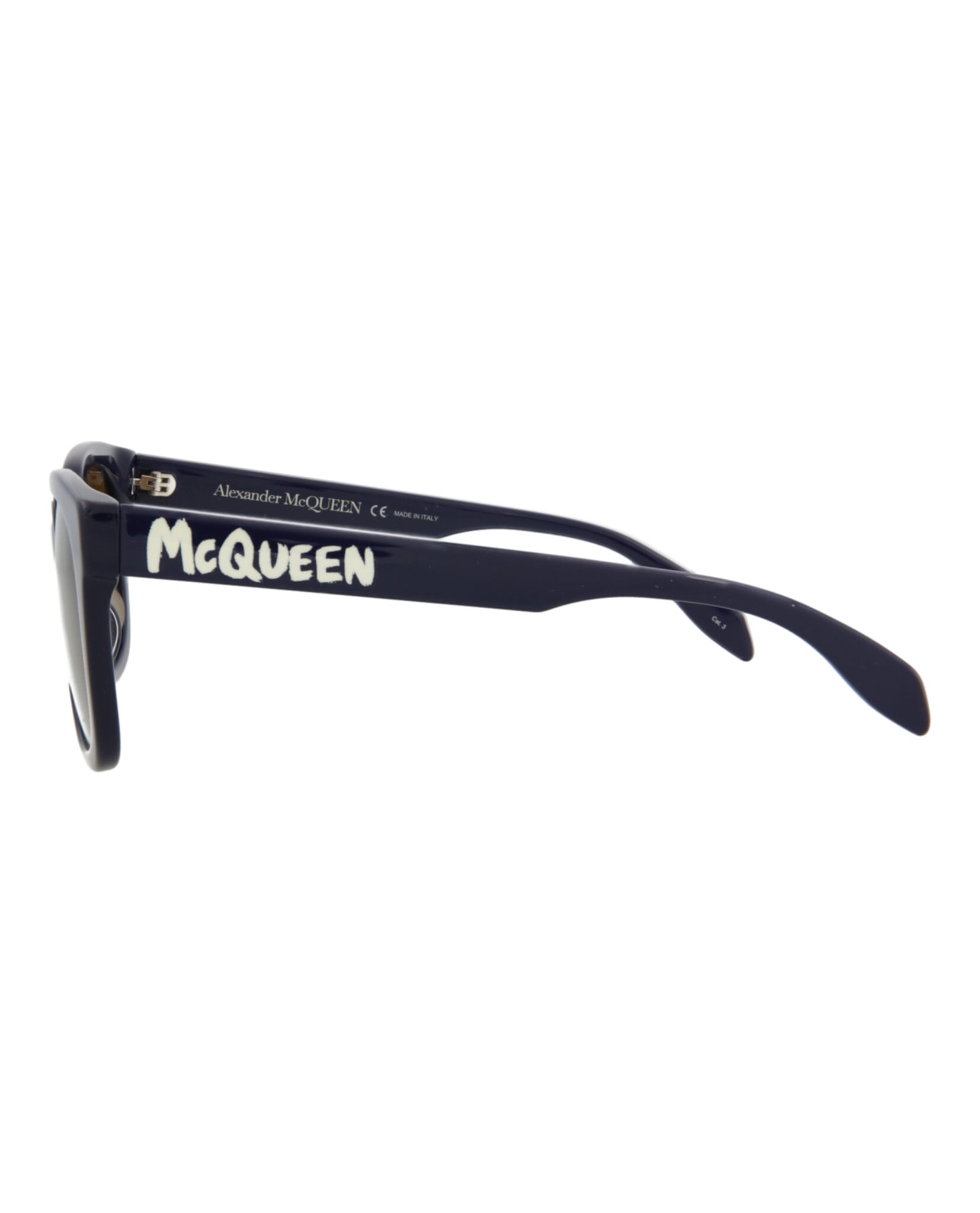 GAFAS DE SOL ALEXANDER MCQUEEN GAFAS DE SOL DE ACETATO CON MONTURA CUADRADA (HOMBRE) EN AZUL AZUL MARRÓN - 3