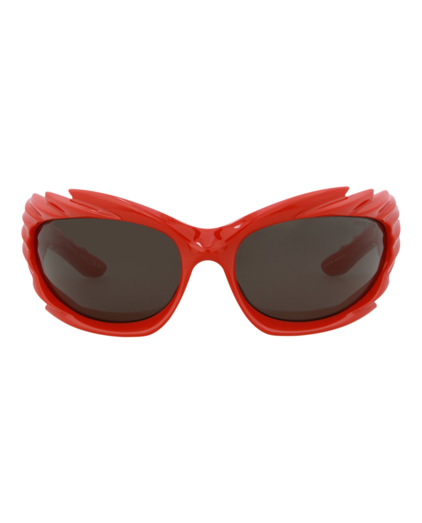 GAFAS DE SOL BALENCIAGA SHIELD-FRAME BIO INJECTION UNISEX EN ROJO ROJO Y GRIS - 1