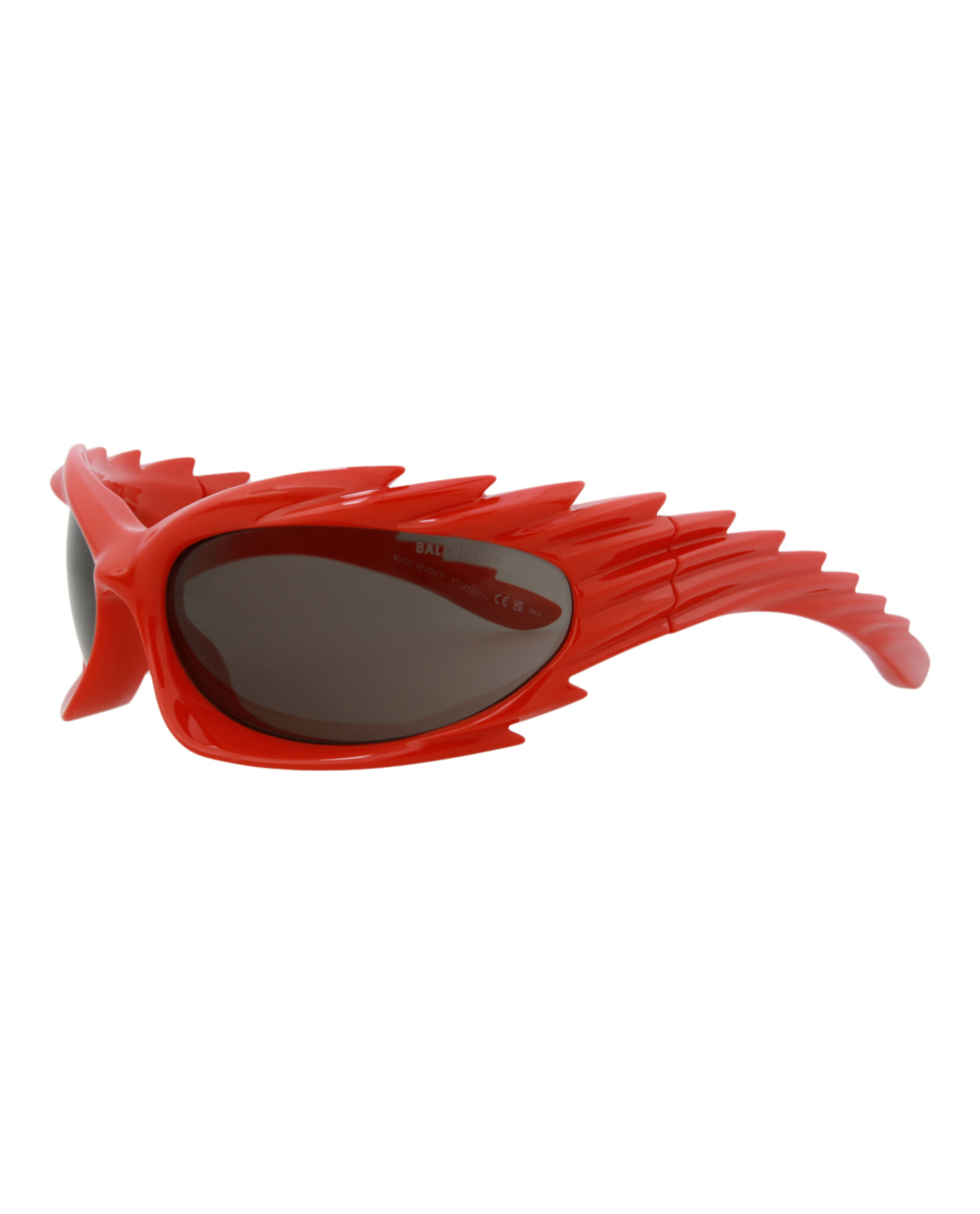GAFAS DE SOL BALENCIAGA SHIELD-FRAME BIO INJECTION UNISEX EN ROJO ROJO Y GRIS - 2