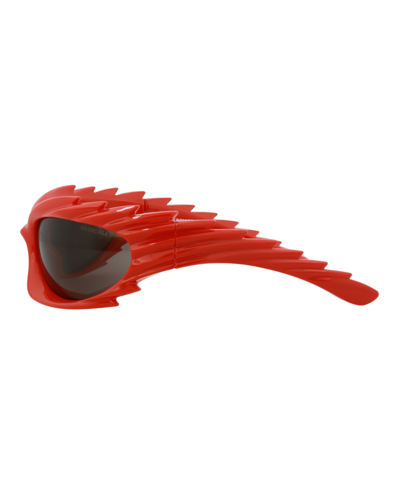 GAFAS DE SOL BALENCIAGA SHIELD-FRAME BIO INJECTION UNISEX EN ROJO ROJO Y GRIS - 3