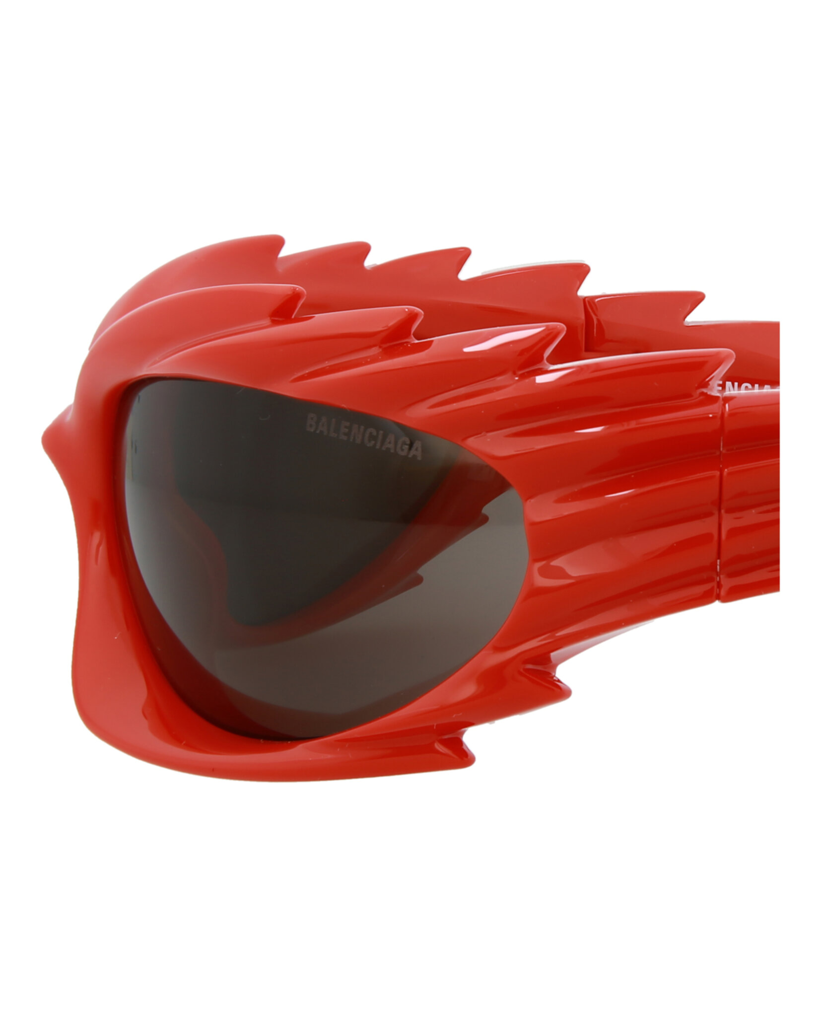 GAFAS DE SOL BALENCIAGA SHIELD-FRAME BIO INJECTION UNISEX EN ROJO ROJO Y GRIS - 5