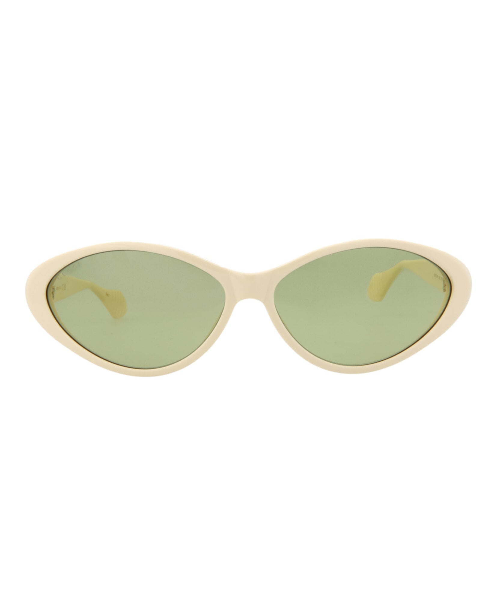 GAFAS DE SOL GUCCI DE ACETATO RECICLADO CON MONTURA REDONDA (MUJER) EN COLOR VERDE MARFIL - 1