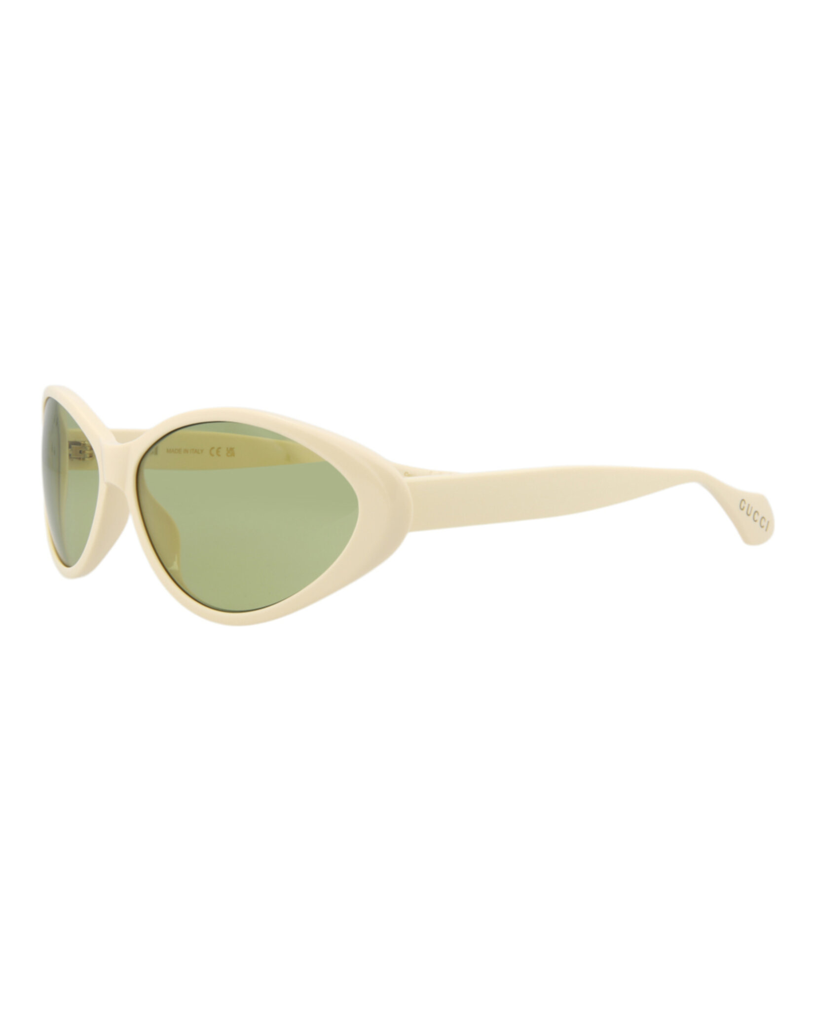 GAFAS DE SOL GUCCI DE ACETATO RECICLADO CON MONTURA REDONDA (MUJER) EN COLOR VERDE MARFIL - 2