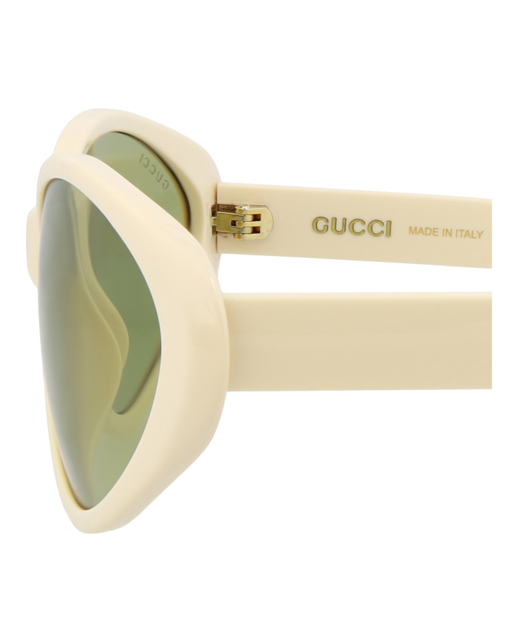 GAFAS DE SOL GUCCI DE ACETATO RECICLADO CON MONTURA REDONDA (MUJER) EN COLOR VERDE MARFIL - 5
