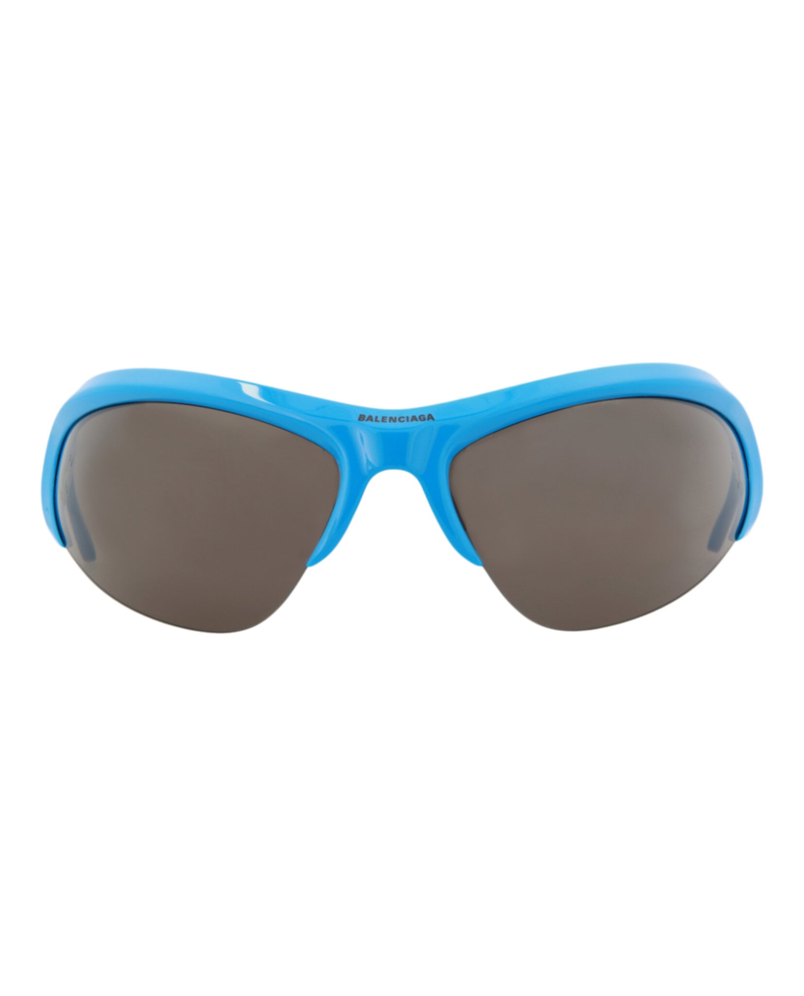GAFAS DE SOL BALENCIAGA SHIELD-FRAME BIO INJECTION UNISEX EN AZUL CLARO Y GRIS PLATEADO - 1