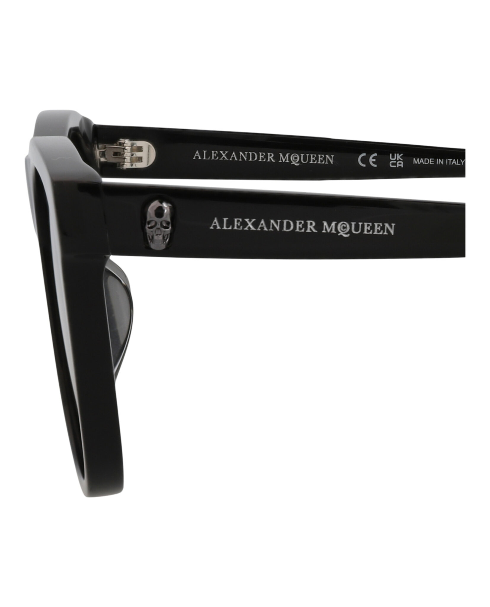 GAFAS DE SOL ALEXANDER MCQUEEN DE ACETATO CON MONTURA CUADRADA UNISEX EN NEGRO NEGRO Y - 4