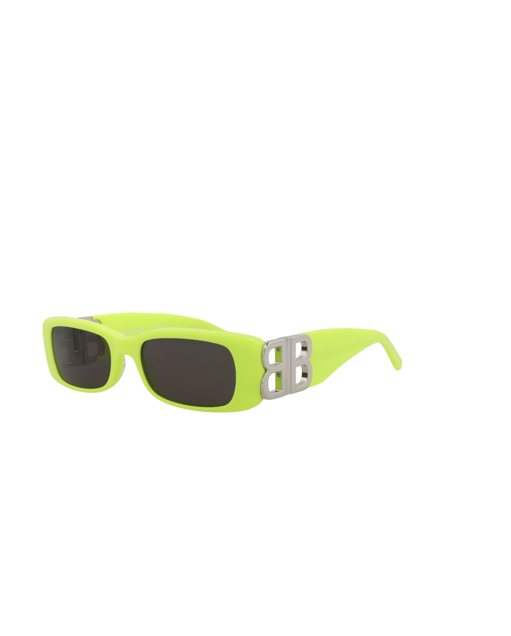 GAFAS DE SOL BALENCIAGA DE ACETATO CON MONTURA CUADRADA (MUJER) EN COLOR AMARILLO PLATEADO Y GRIS - 2
