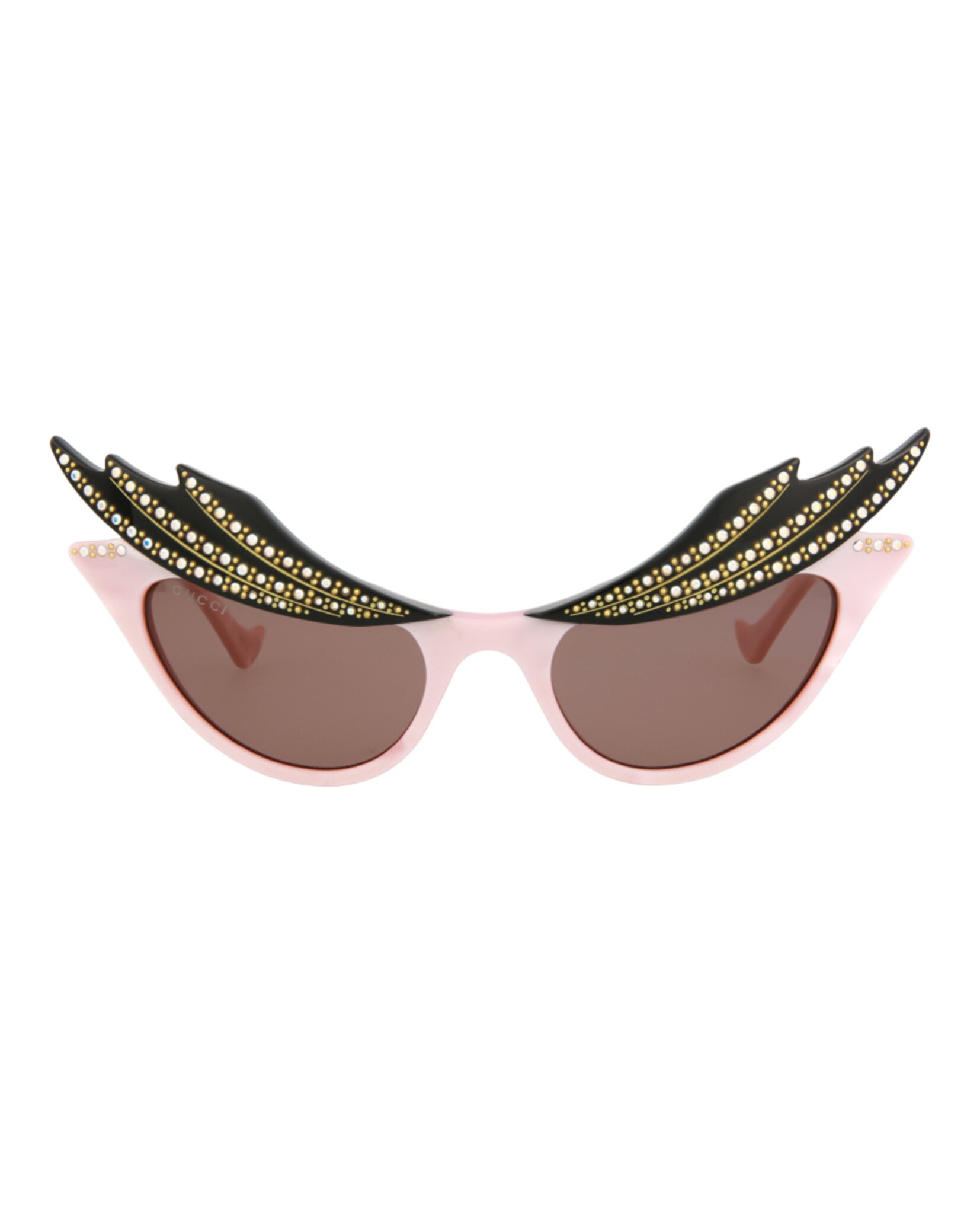 GAFAS DE SOL GUCCI DE ACETATO CON MONTURA EN FORMA DE OJO DE GATO (MUJER) EN ROSA ROSA Y MARRÓN - 1