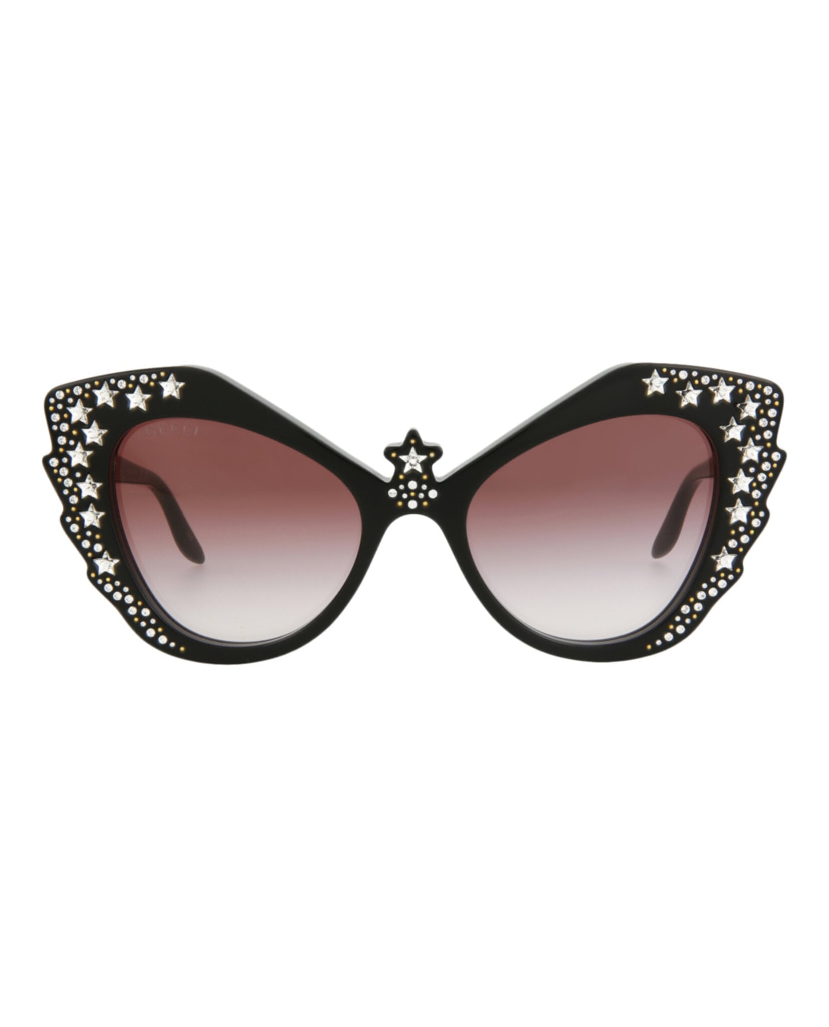 GAFAS DE SOL GUCCI DE ACETATO CON MONTURA EN FORMA DE OJO DE GATO (MUJER) EN NEGRO NEGRO Y ROJO - 1