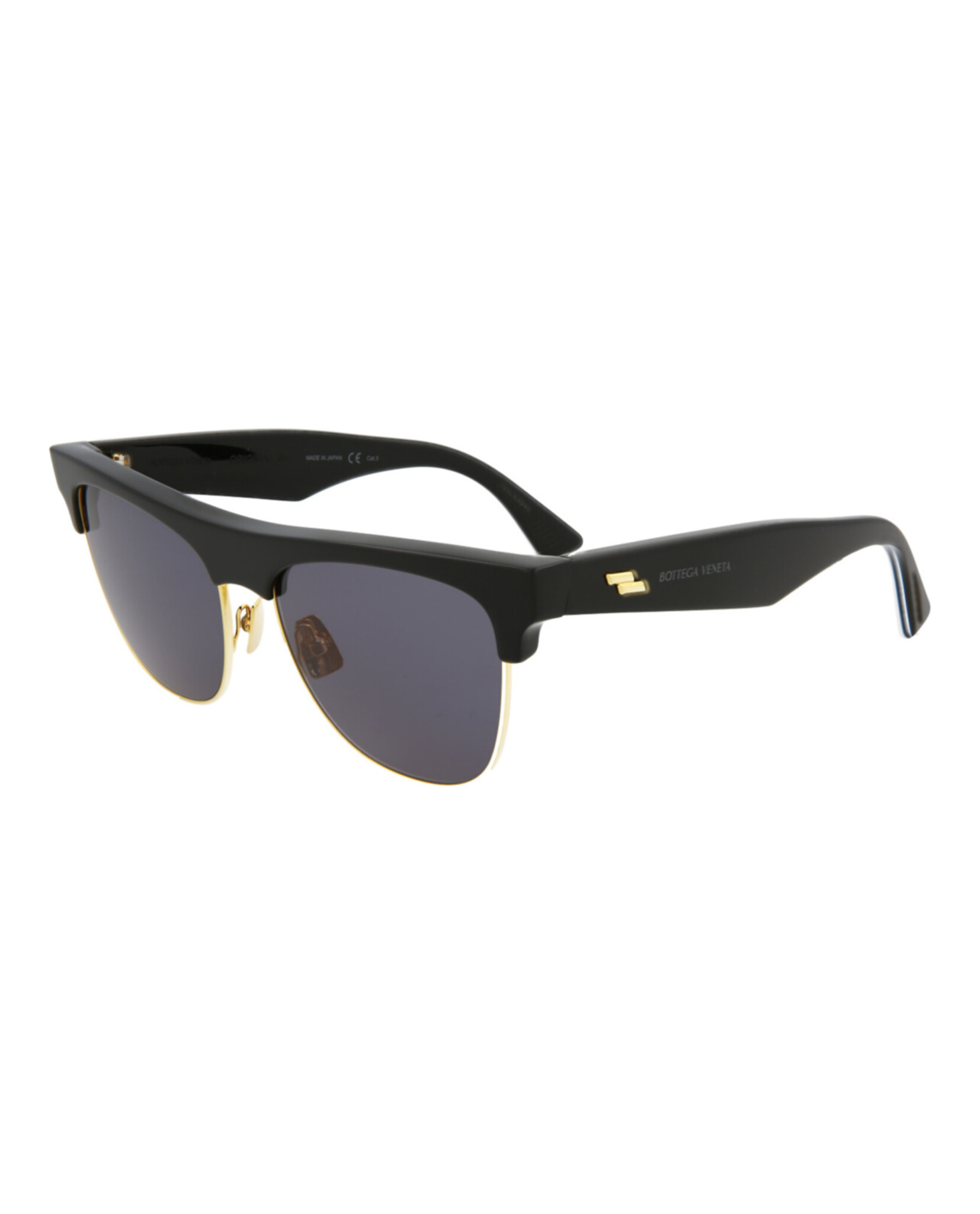GAFAS DE SOL BOTTEGA VENETA DE ACETATO CON MONTURA CUADRADA UNISEX EN NEGRO NEGRO Y GR - 2