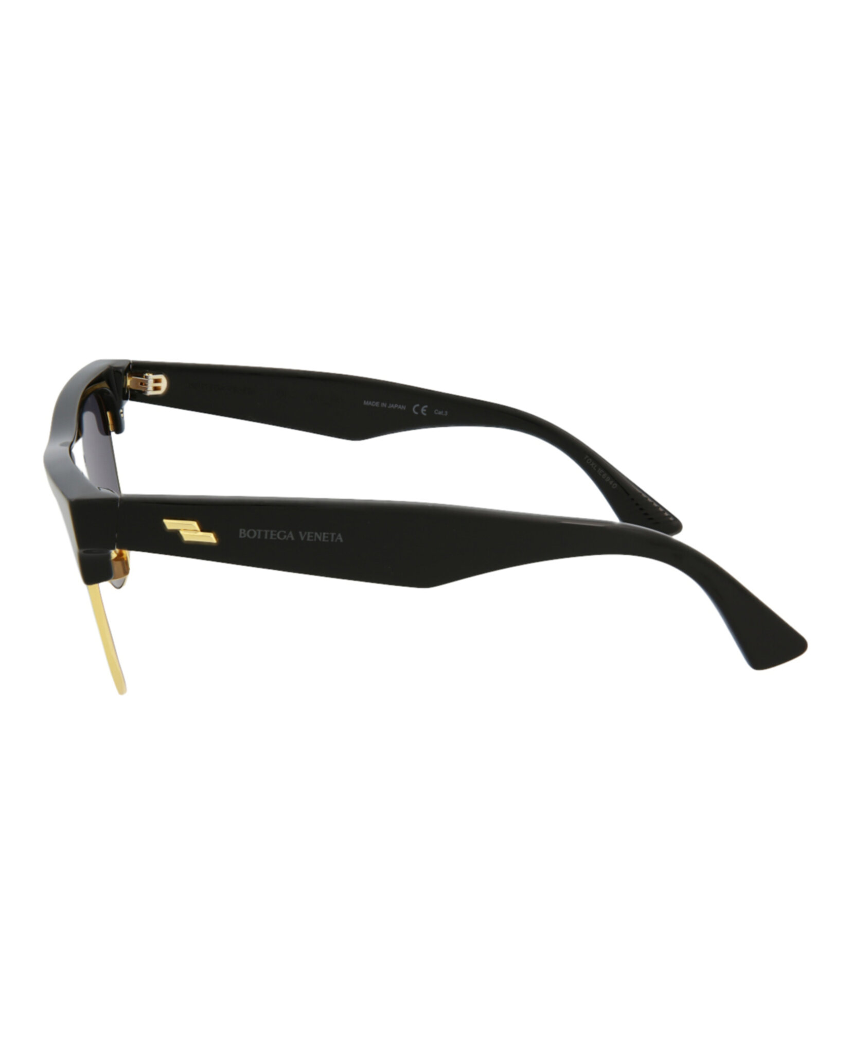 GAFAS DE SOL BOTTEGA VENETA DE ACETATO CON MONTURA CUADRADA UNISEX EN NEGRO NEGRO Y GR - 3