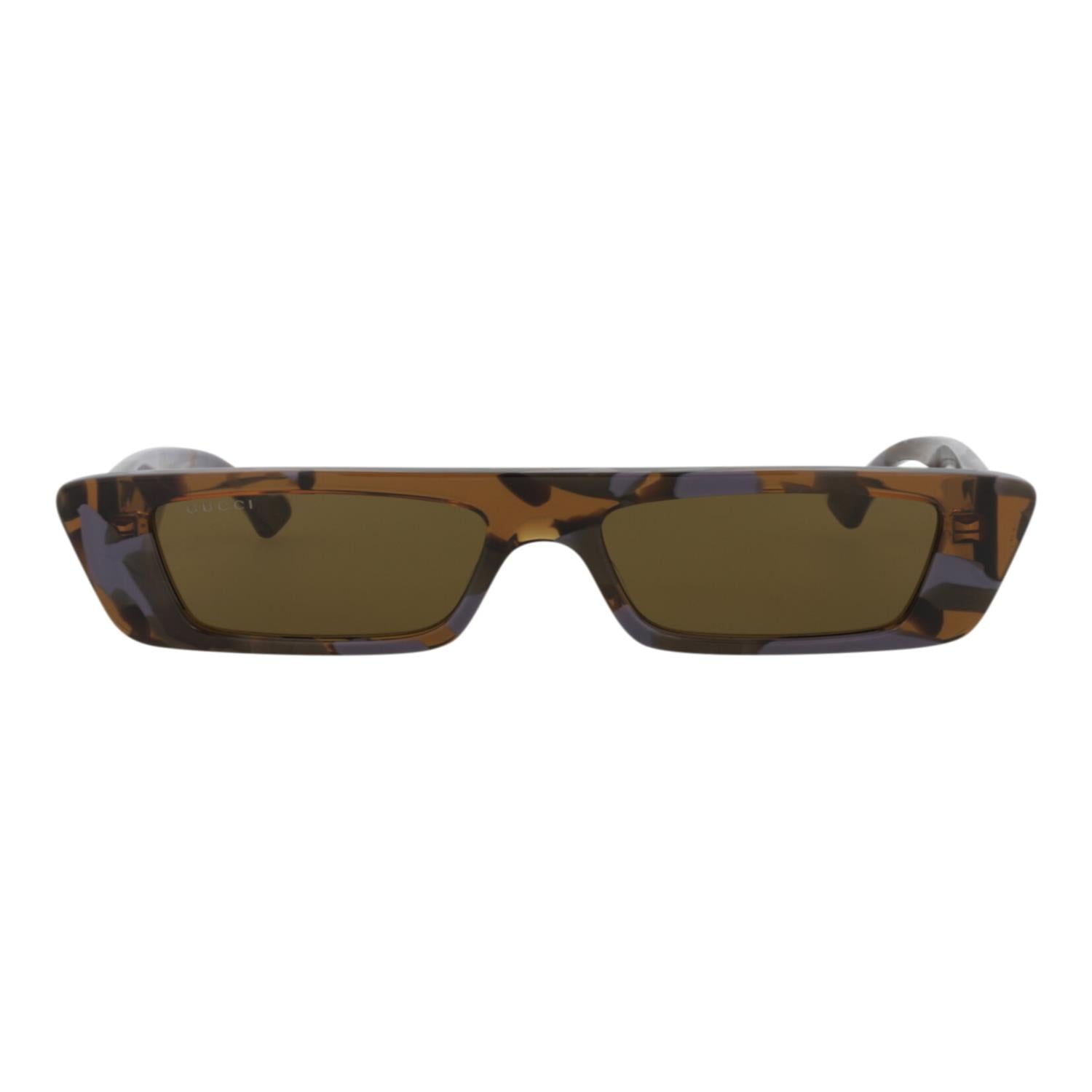 GAFAS DE SOL GUCCI DE ACETATO RECICLADO CON MONTURA CUADRADA (HOMBRE) EN HAVANA HAVANA BROWN - 1