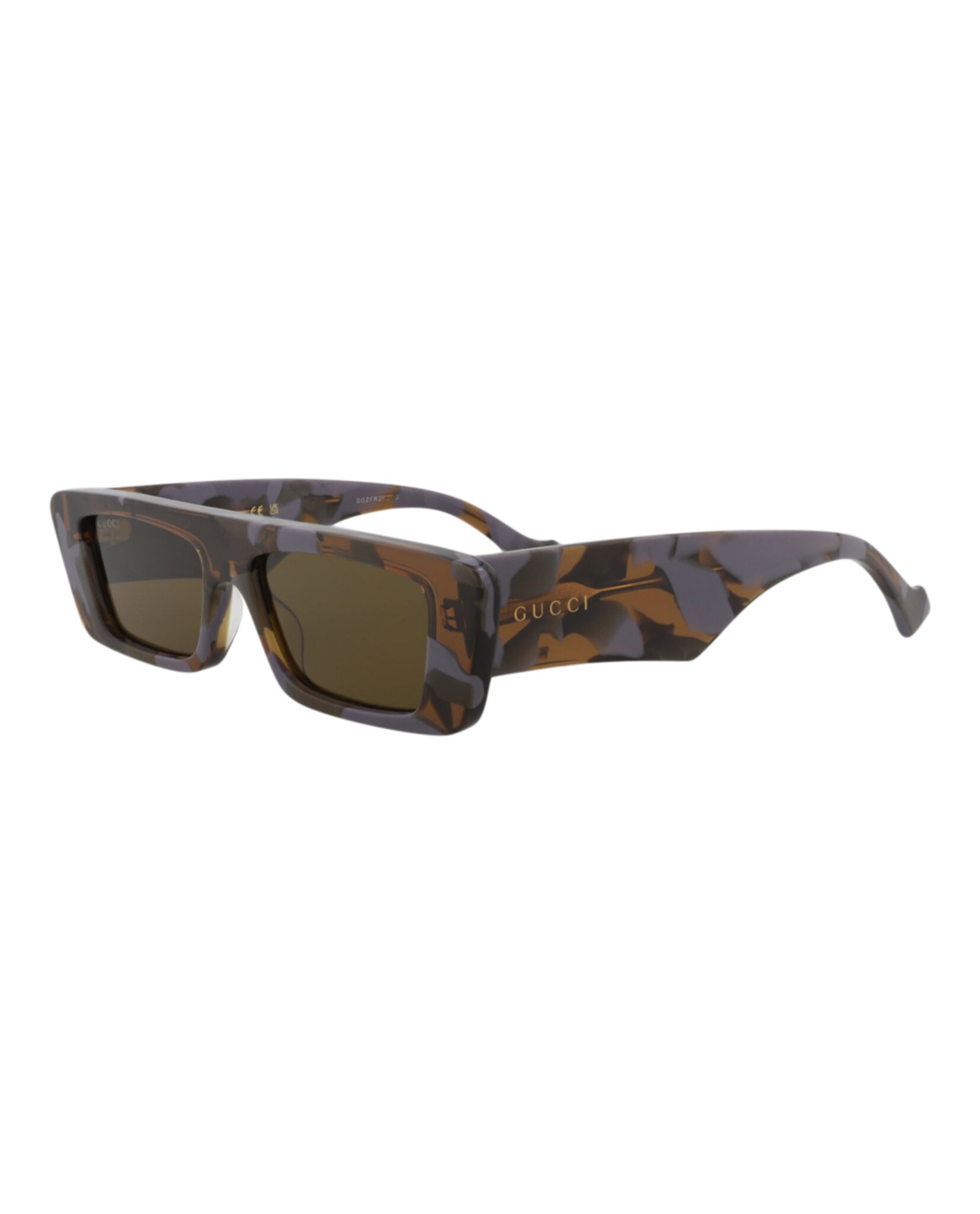 GAFAS DE SOL GUCCI DE ACETATO RECICLADO CON MONTURA CUADRADA (HOMBRE) EN HAVANA HAVANA BROWN - 2
