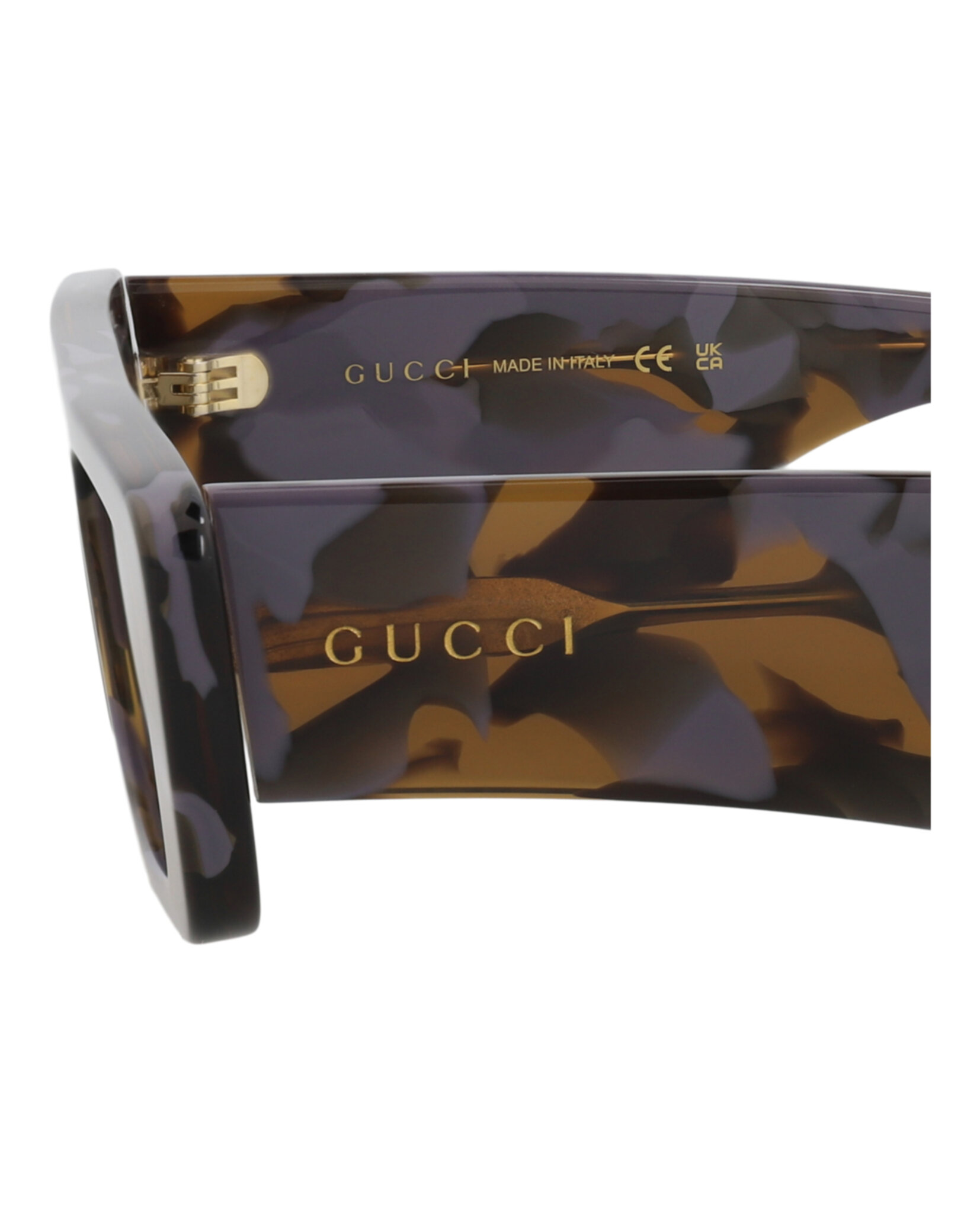 GAFAS DE SOL GUCCI DE ACETATO RECICLADO CON MONTURA CUADRADA (HOMBRE) EN HAVANA HAVANA BROWN - 4