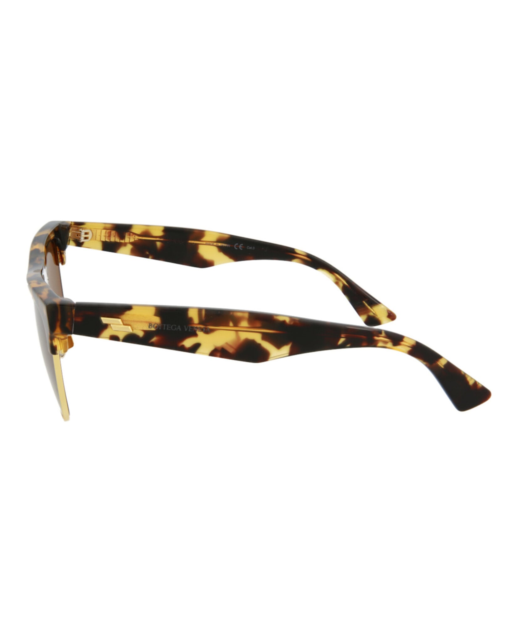 GAFAS DE SOL DE ACETATO CON MONTURA CUADRADA BOTTEGA VENETA UNISEX EN LA HABANA MARRÓN - 3