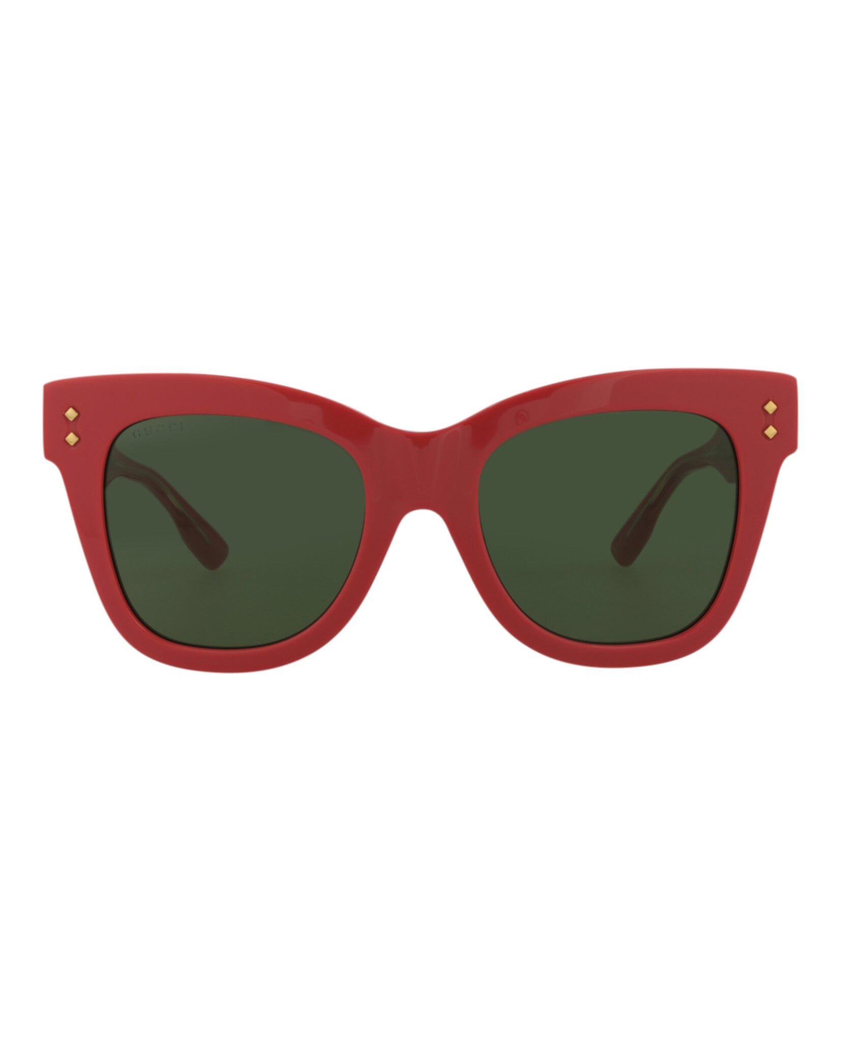 GAFAS DE SOL GUCCI DE ACETATO CON MONTURA EN FORMA DE OJO DE GATO (MUJER) EN ROSA ROSA Y VERDE - 1