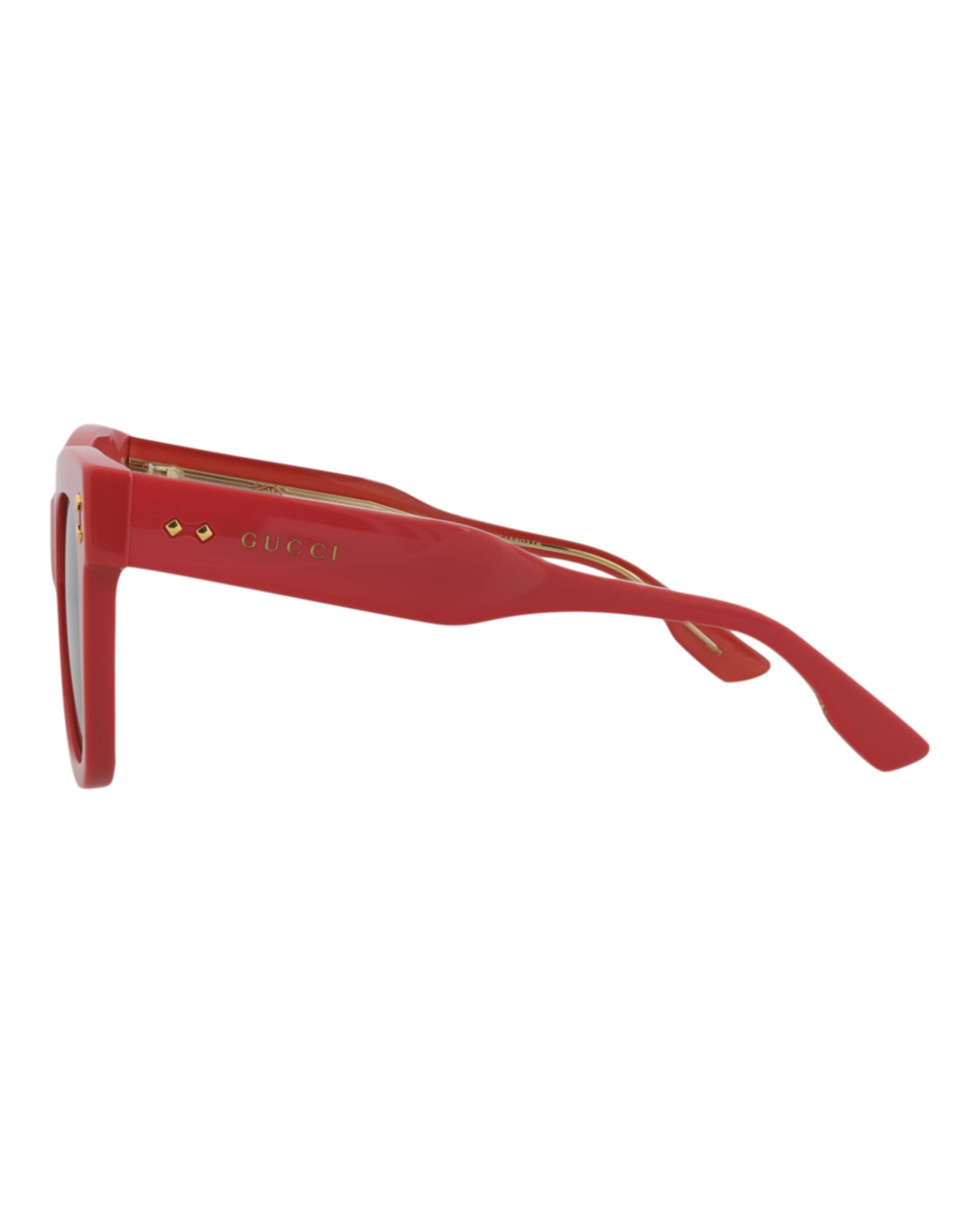 GAFAS DE SOL GUCCI DE ACETATO CON MONTURA EN FORMA DE OJO DE GATO (MUJER) EN ROSA ROSA Y VERDE - 3