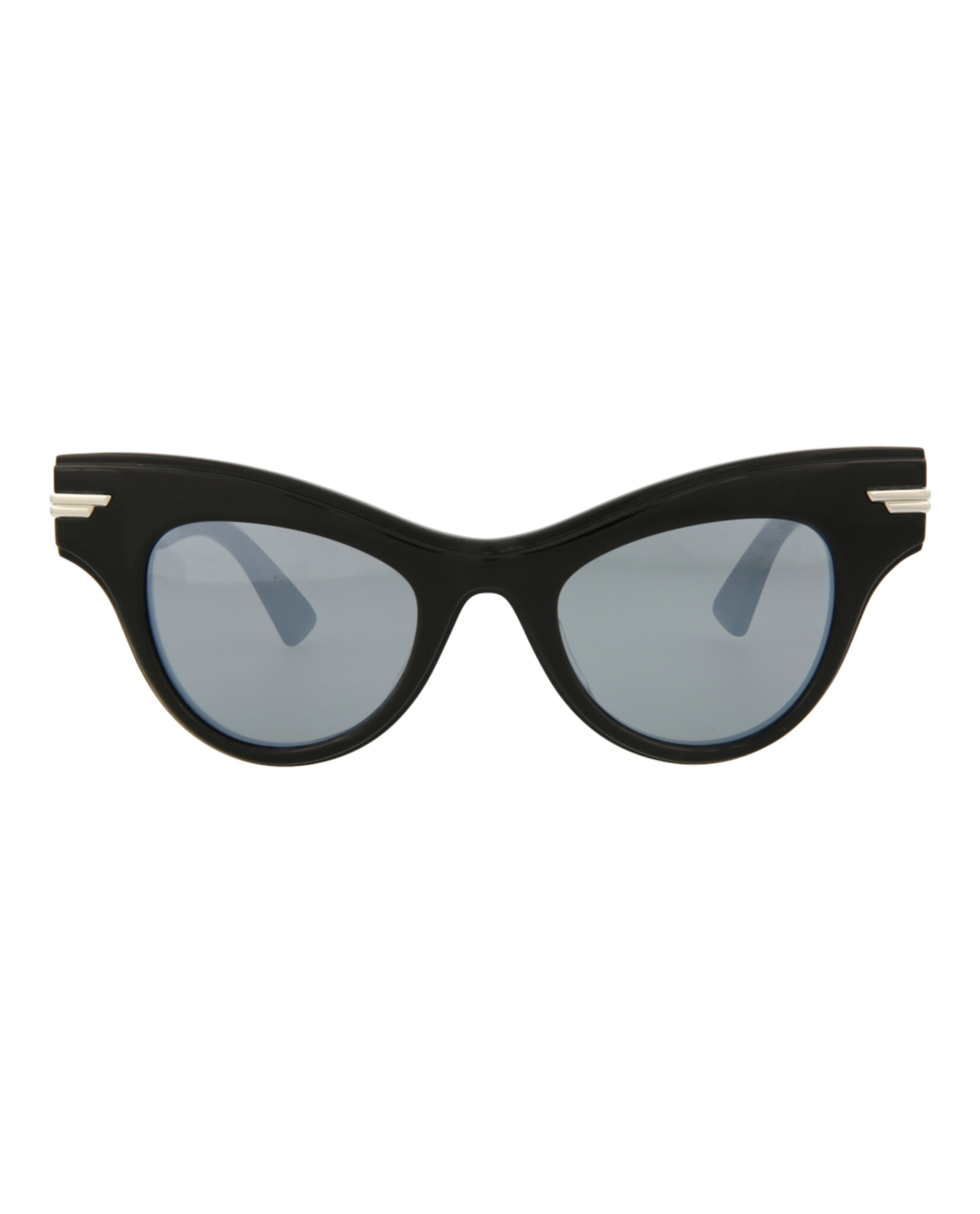 GAFAS DE SOL BOTTEGA VENETA DE ACETATO CON MONTURA DE OJO DE GATO (MUJER) EN NEGRO NEGRO Y PLATE - 1